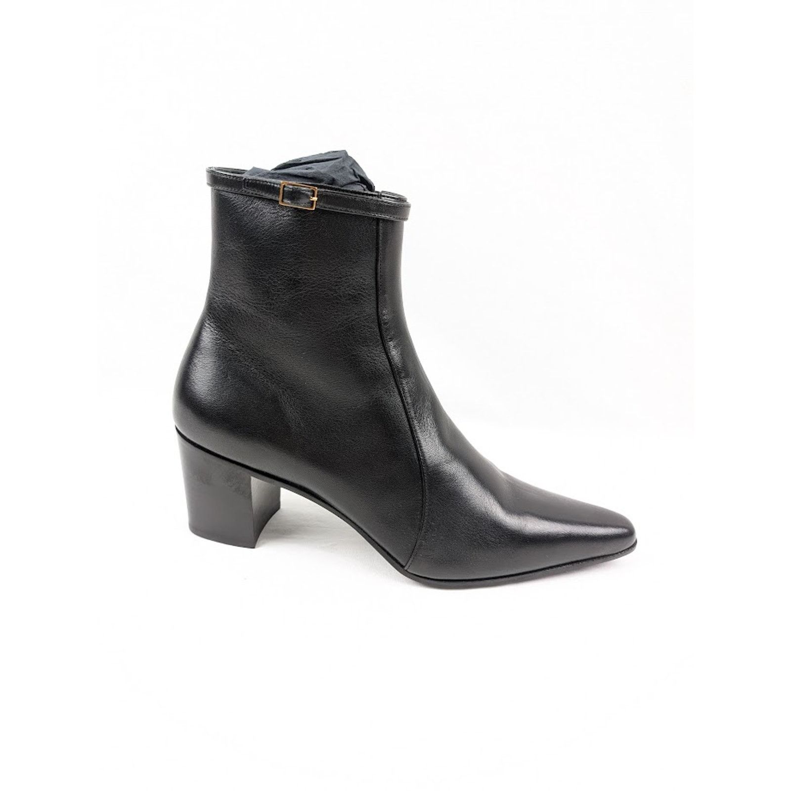 【SAINT LAURENT】ARSUN ZIPPED BOOTS Saint Laurent Arsun Black Ankle Boots – Zoo Fashions