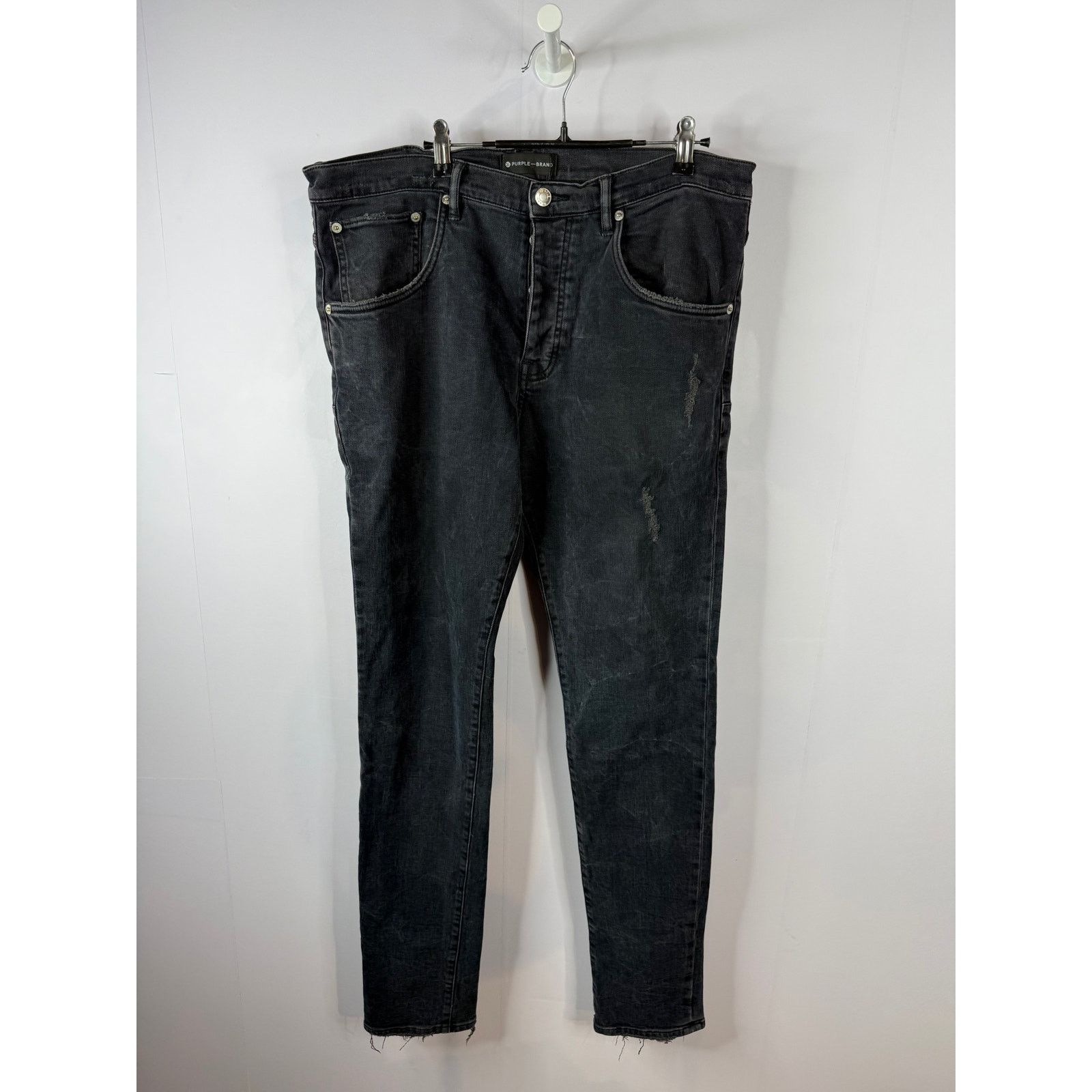 Purple Brand Purple Jeans Black Distressed Used 34 Size US 34 / EU 50 - 1 Thumbnail