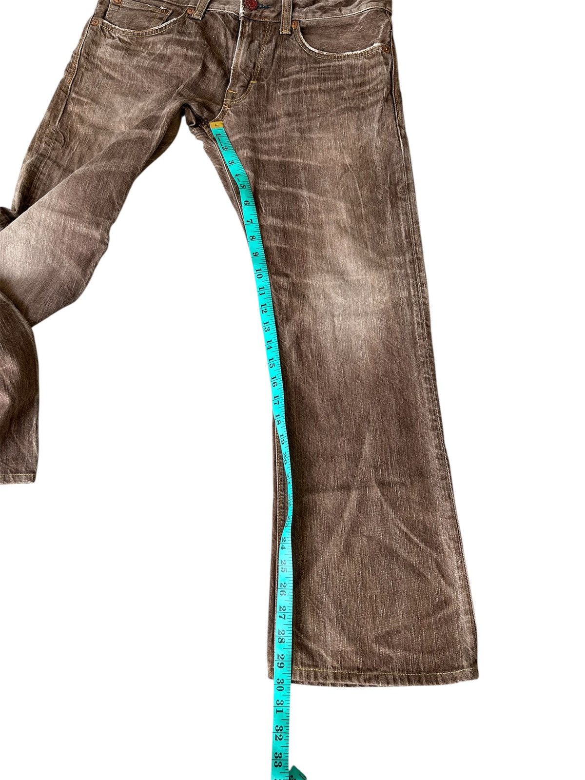 Edwin EDWIN 503 FLARE Honeycombs Patterns Flared Jeans Size US 32 / EU 48 - 20 Thumbnail