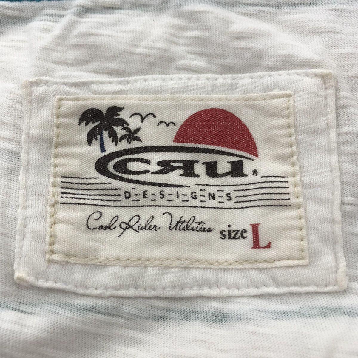 Vintage CRU DESIGNS CALIFORNIA Surf Team Striped Tank Top Tee Shirt Size US L / EU 52-54 / 3 - 5 Thumbnail