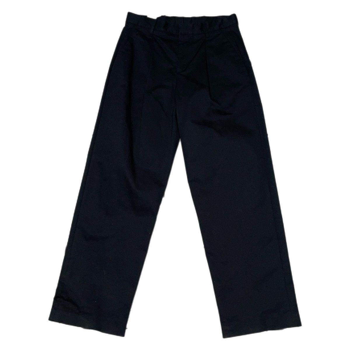 Zara Double front pleated wide fit trousers in black by Zara Size US 32 / EU 48 - 2 Thumbnail