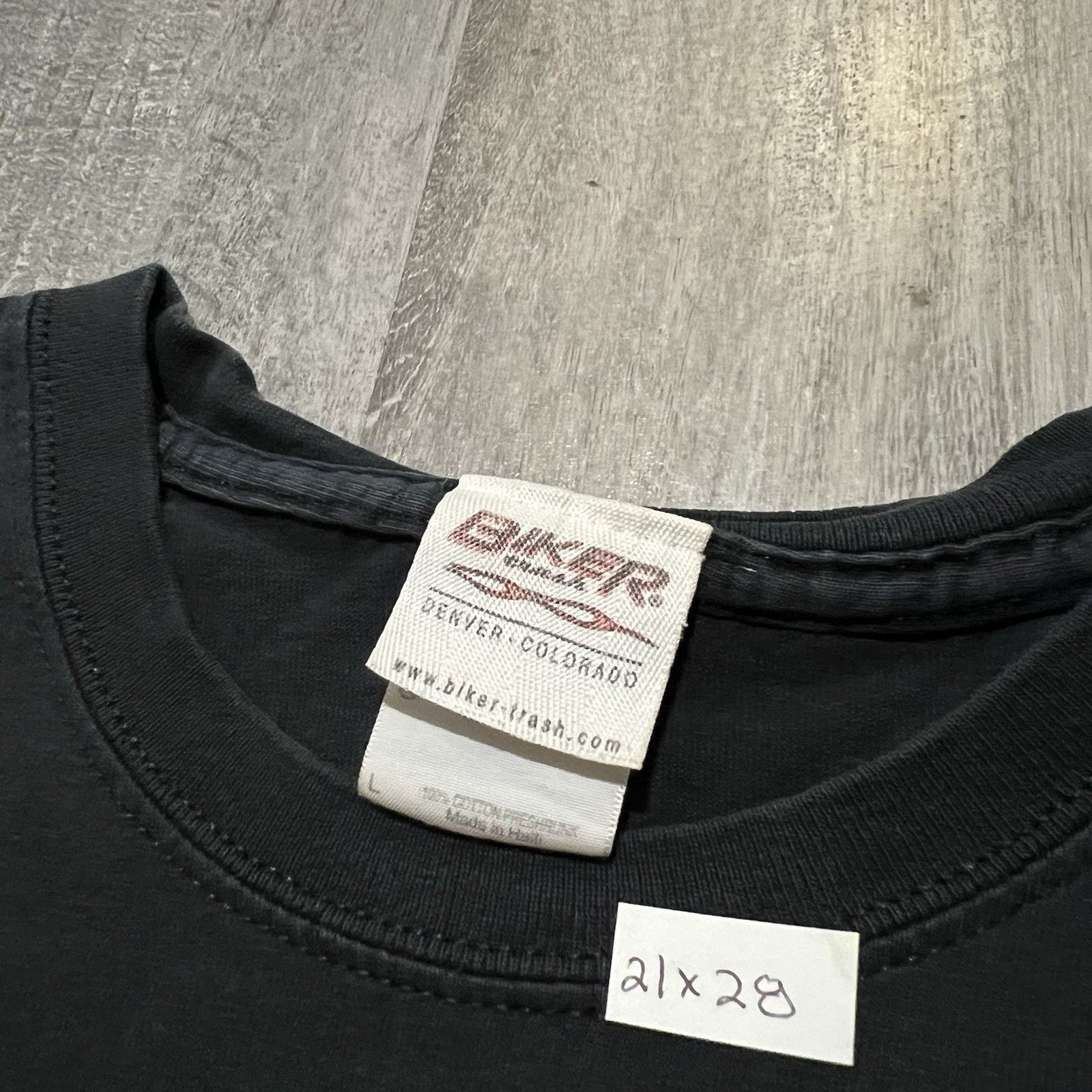 Vintage VTG 90s Biker Trash Motorcycle T Shirt Denver Print Faded L Size US L / EU 52-54 / 3 - 4 Thumbnail