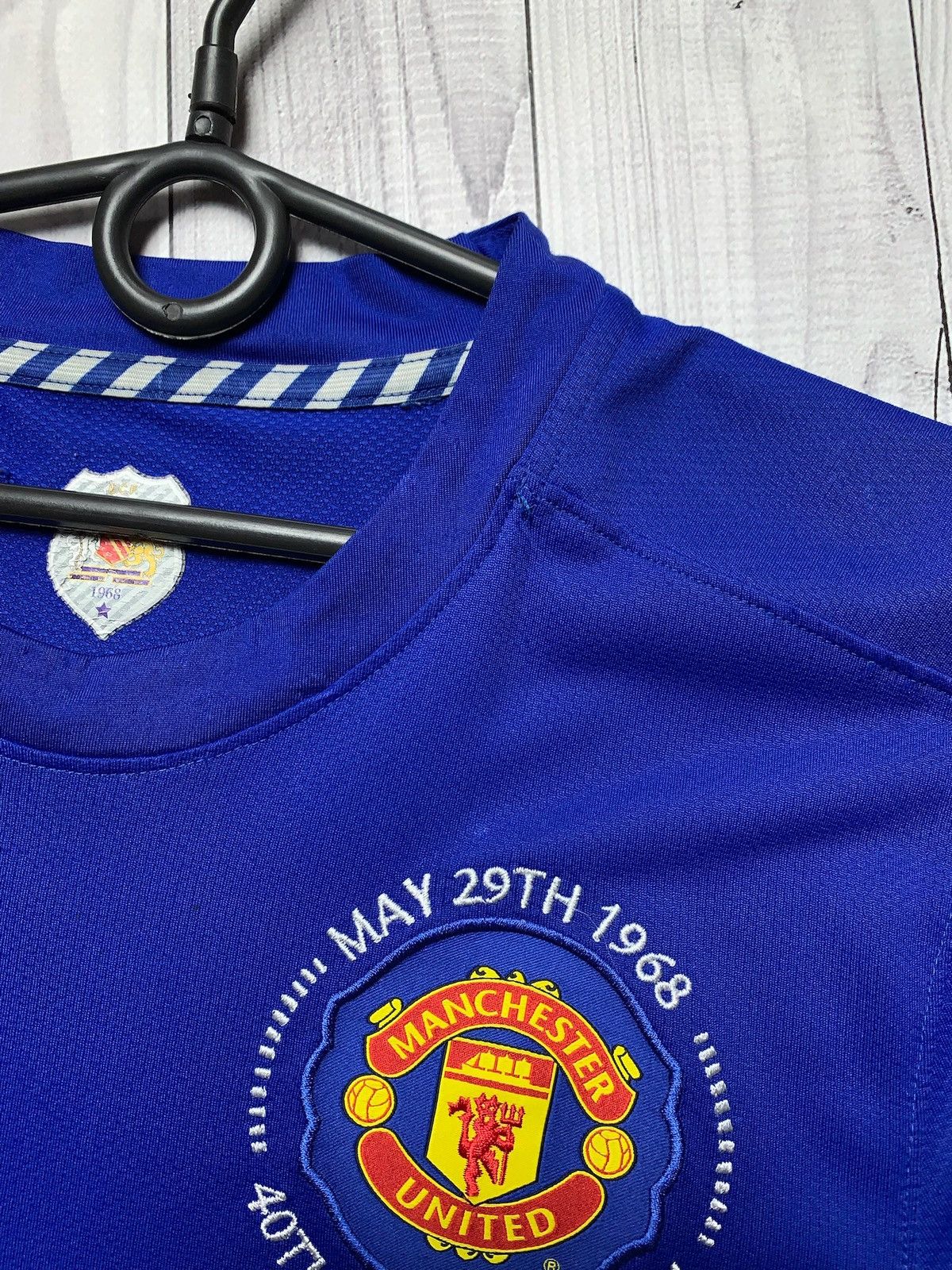 Nike × Vintage Vintage Nike Manchester United soccer jersey blue rare M Size US M / EU 48-50 / 2 - 5 Thumbnail