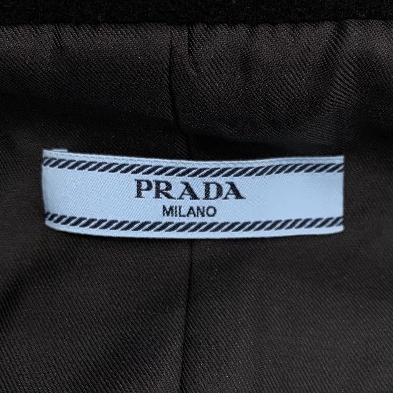 Prada Prada 23 styles of black logo triangle label lapel single-b Size US XS / EU 42 / 0 - 6 Thumbnail