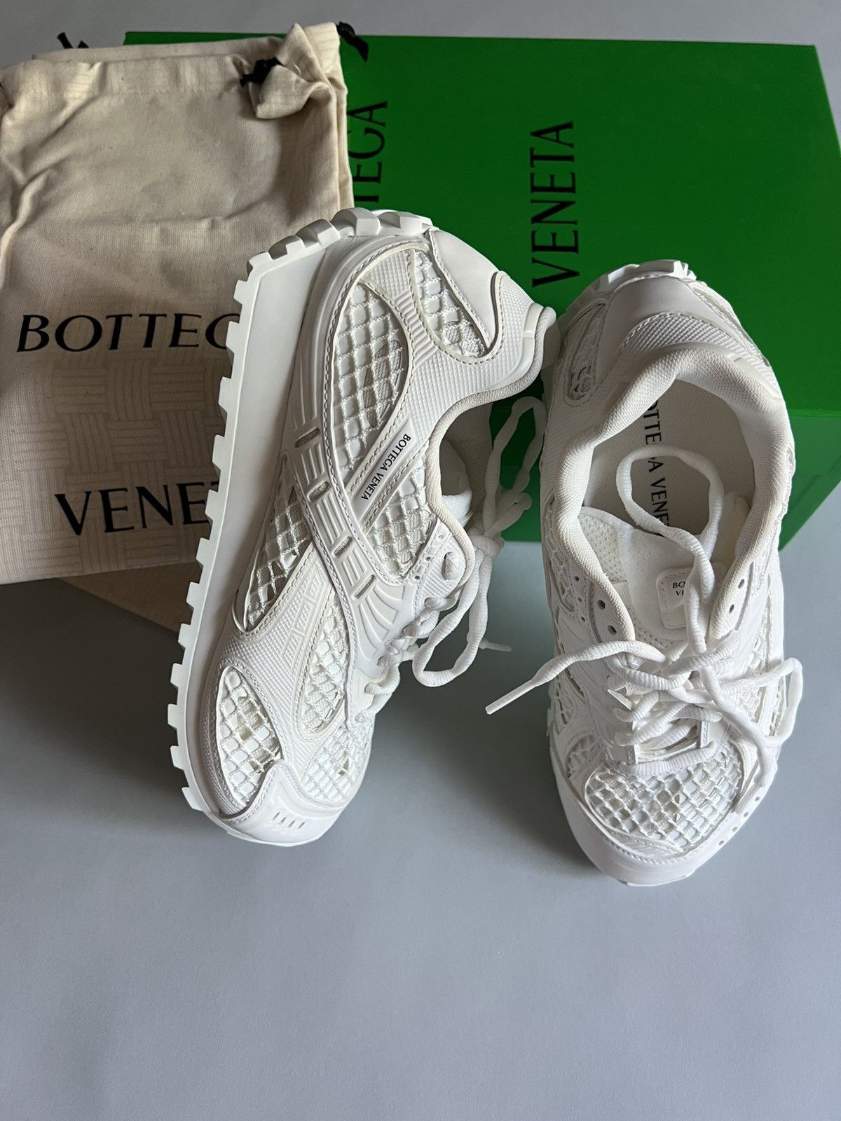 Bottega Veneta Orbit Suede Sneakers in white Size US 7 / IT 37 - 5 Thumbnail