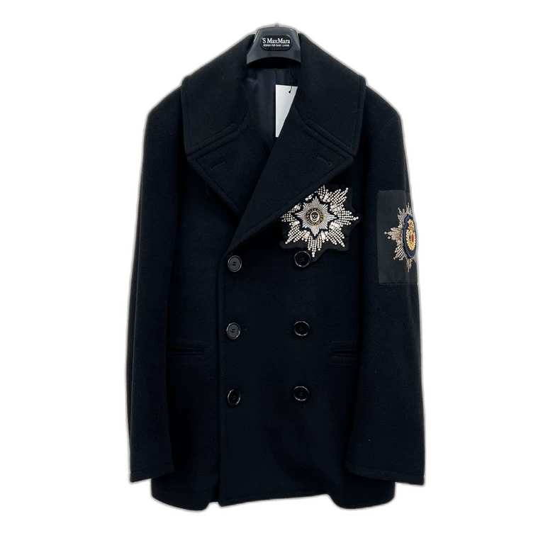 Alexander McQueen Alexander McQueen Beaded Embroidered Wool Coat Size L / US 10 / IT 46 - 1 Thumbnail