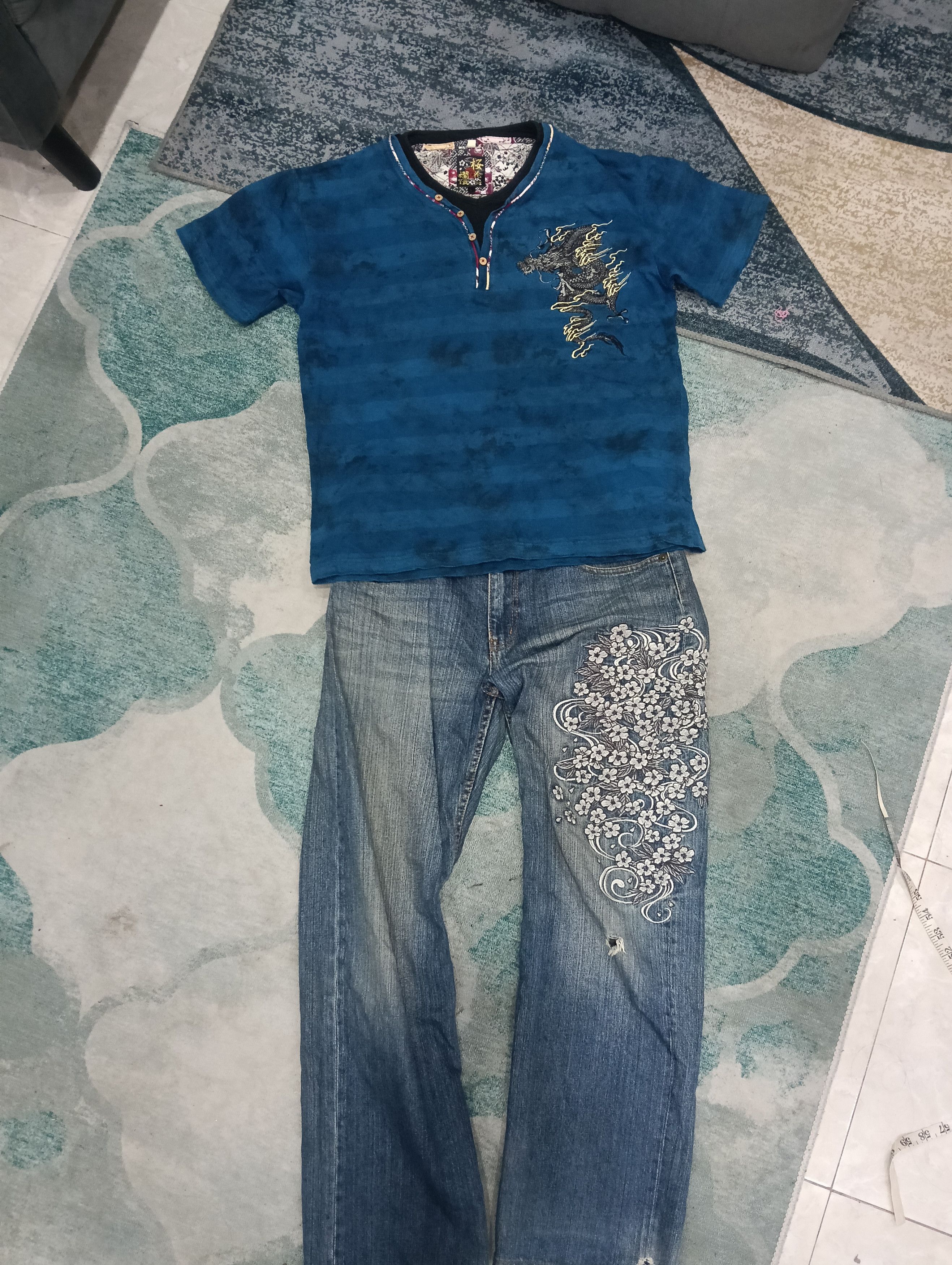 If Six Was Nine × Le Grande Bleu (L.G.B.) Japanese Brand Great Design With Freegift Tee Size US 32 / EU 48 - 18 Thumbnail