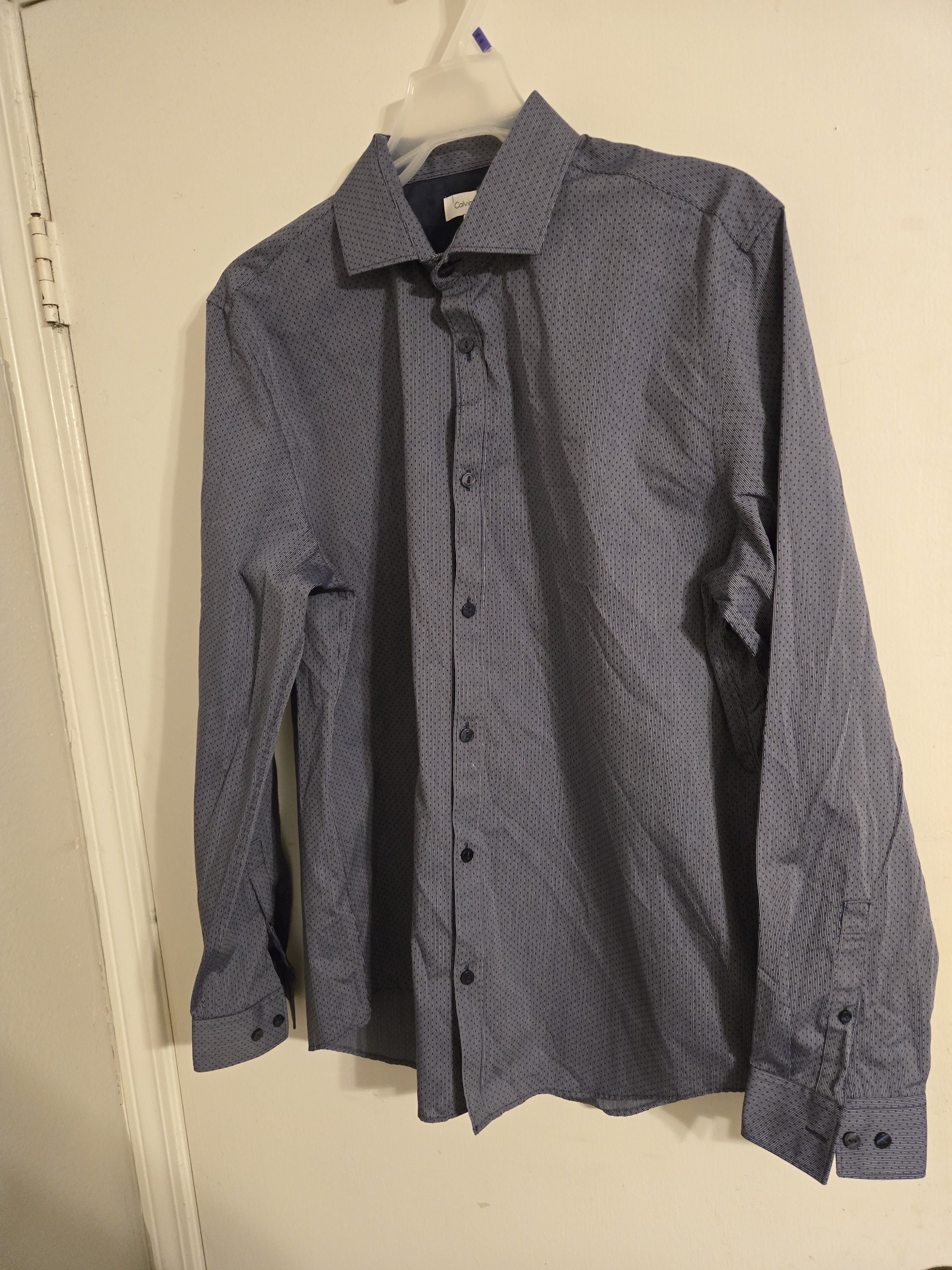 Calvin Klein Calvin Klein Patterned Button Up L/S Shirt Size US M / EU 48-50 / 2 - 1 Thumbnail