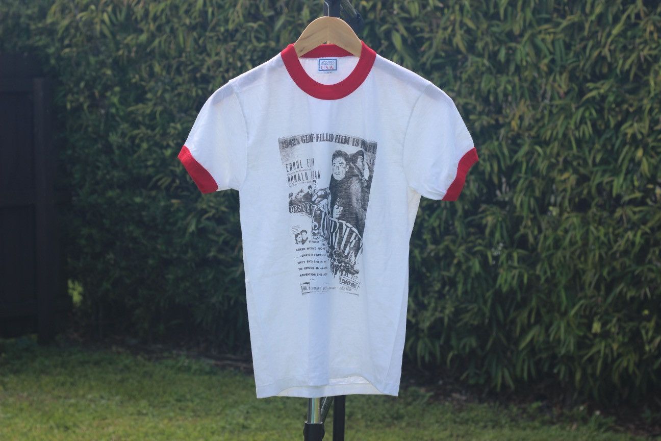 Vintage VTG 1980s Desperate Journey Ronald Reagan Movie Promo 1942 M Size US M / EU 48-50 / 2 - 1 Thumbnail