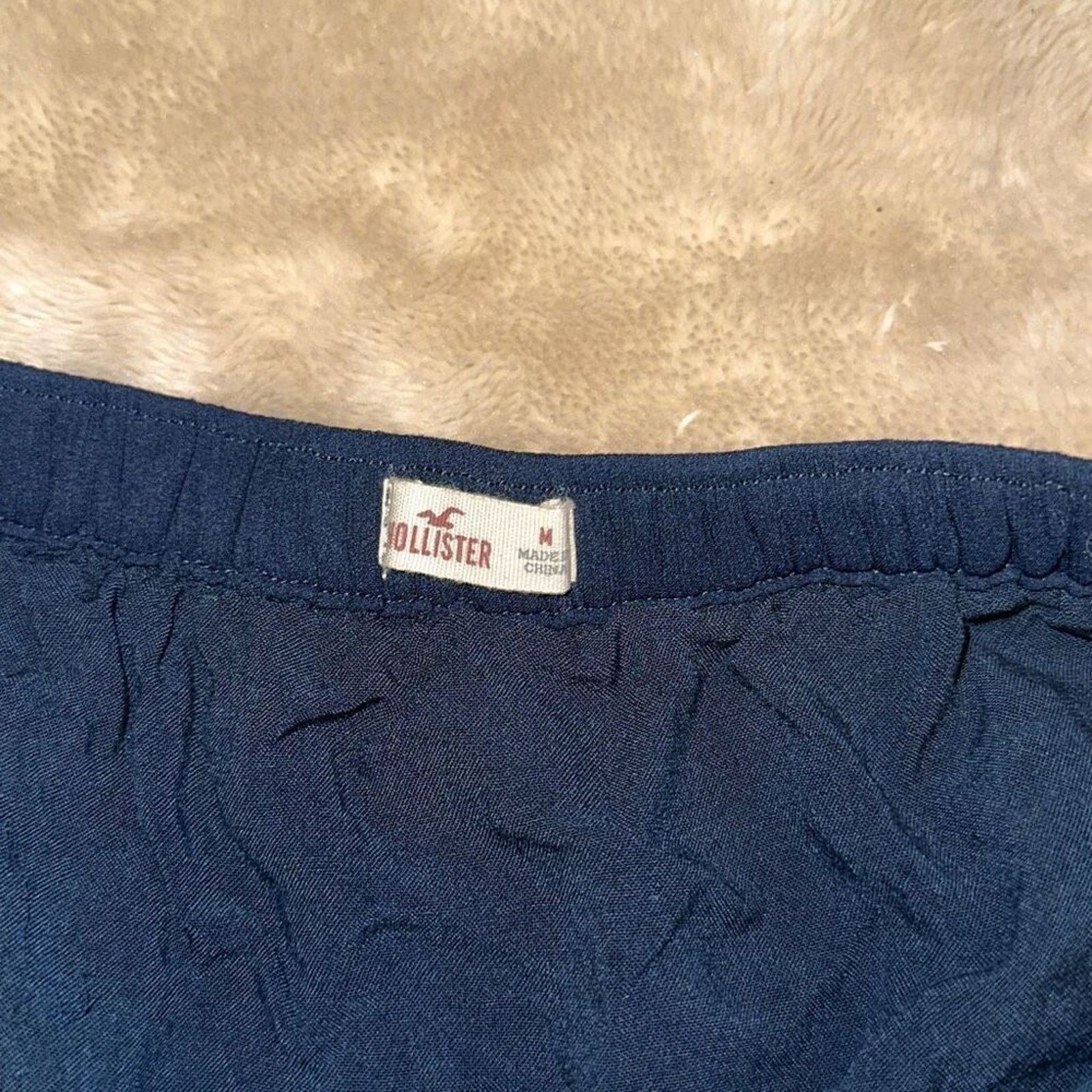 Hollister Hollister Navy Blue Elastic Waist Skirt | Sz M Size 30" / US 8 / IT 44 - 6 Thumbnail