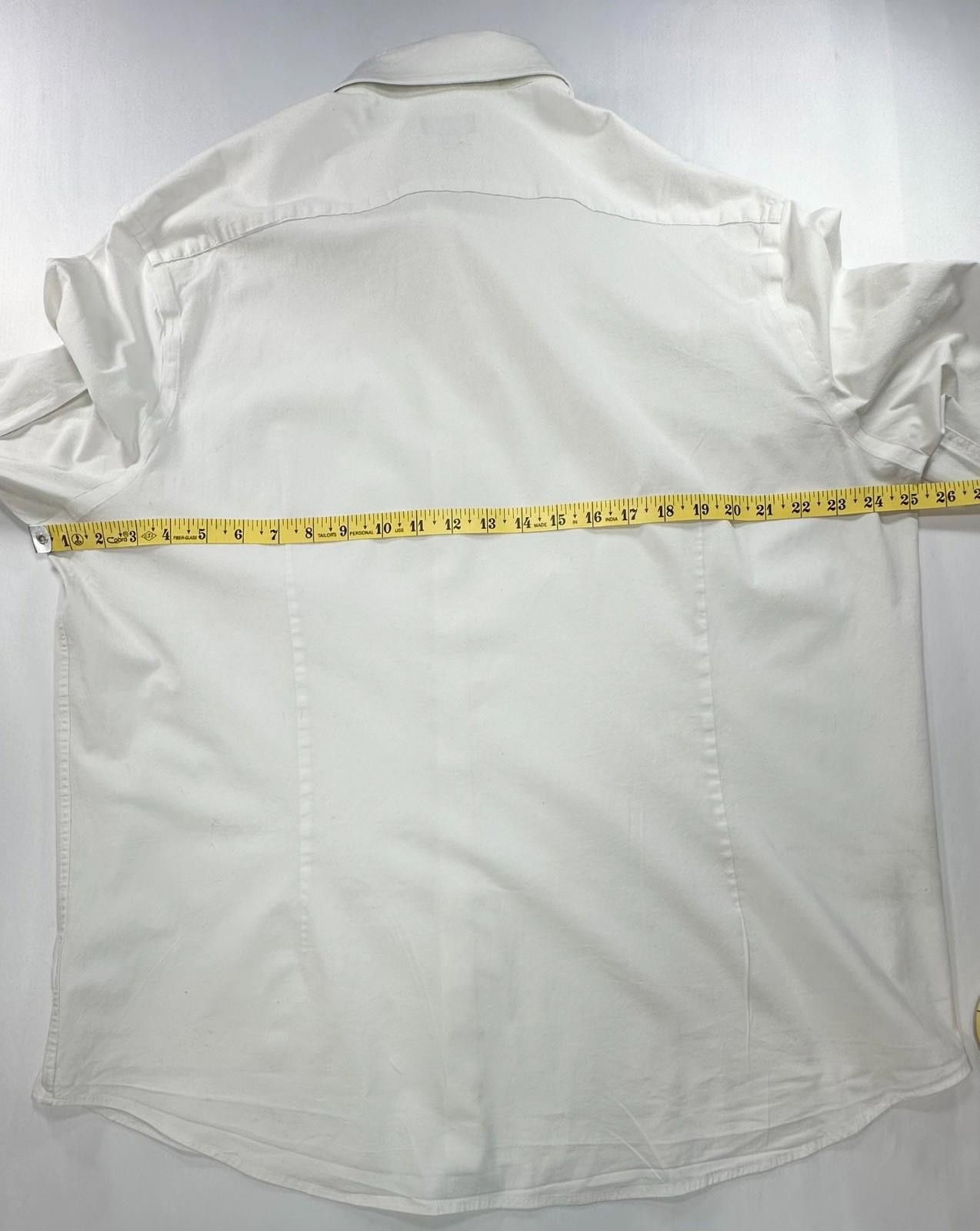 Express Express Slim 1MX Button Up Shirt White Mens 2XL Size US XXL / EU 58 / 5 - 4 Thumbnail