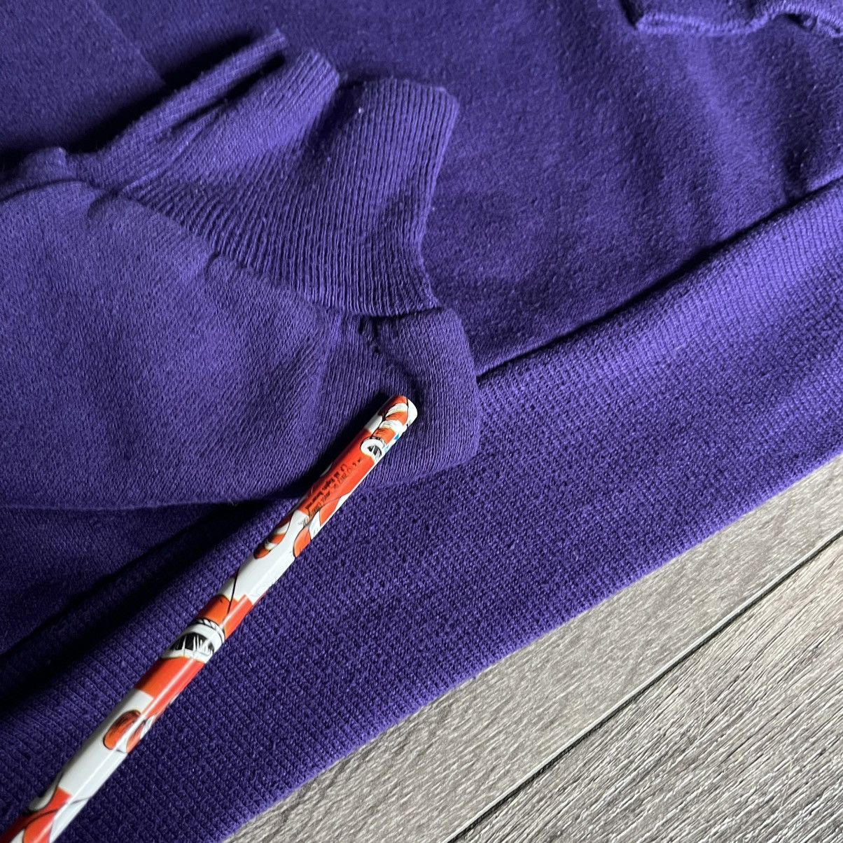 Jerzees Vintage 1990s Jerzees Russell Athletic Purple Blank Crewneck Size US L / EU 52-54 / 3 - 4 Thumbnail