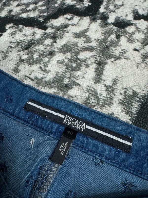 Escada Escada blue logo pants 40 Size 40" / US 18 - 5 Thumbnail