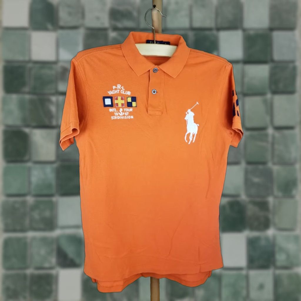 Ralph Lauren VINTAGE Ralph Lauren ORANGE YACHT CLUB SHORT SLEEVE POLO SHIRT SZ MEDIUM Mens Polo Shirt Size US M / EU 48-50 / 2 - 1 Thumbnail