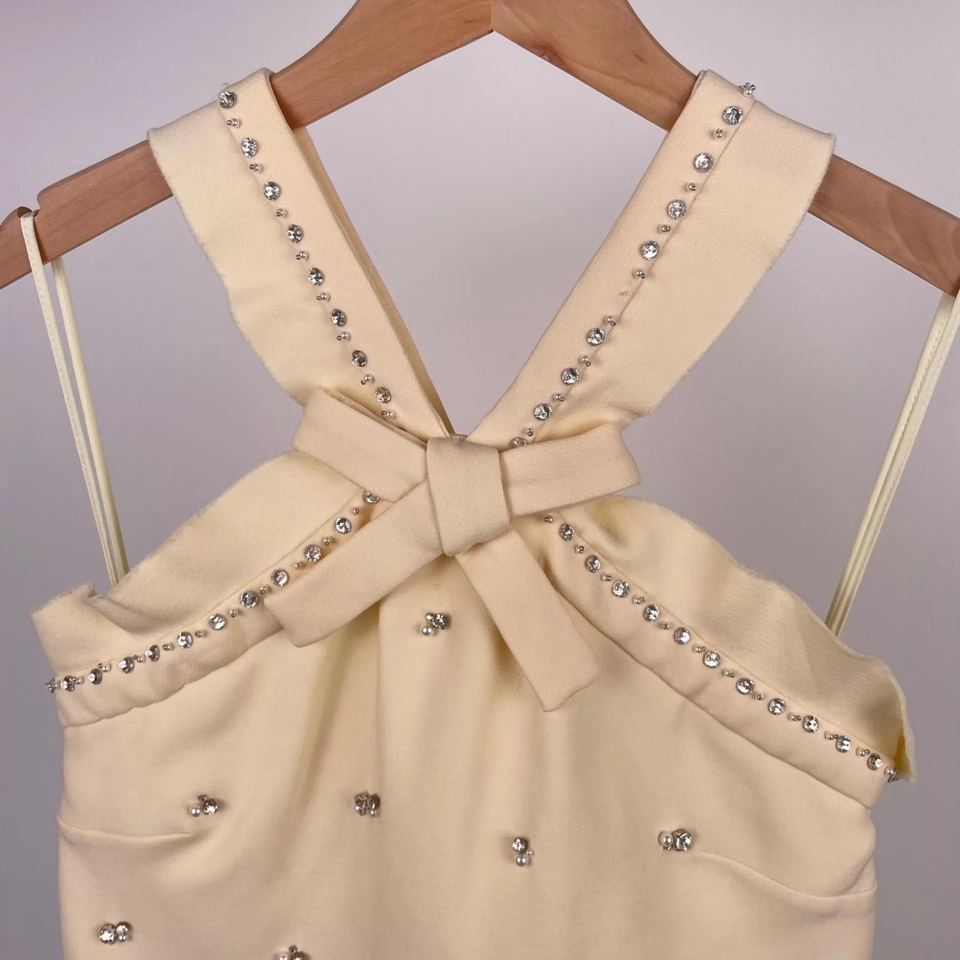Miu Miu MIU MIU crystal-embellished cami dresses 38 Size XS / US 0-2 / IT 36-38 - 9 Thumbnail
