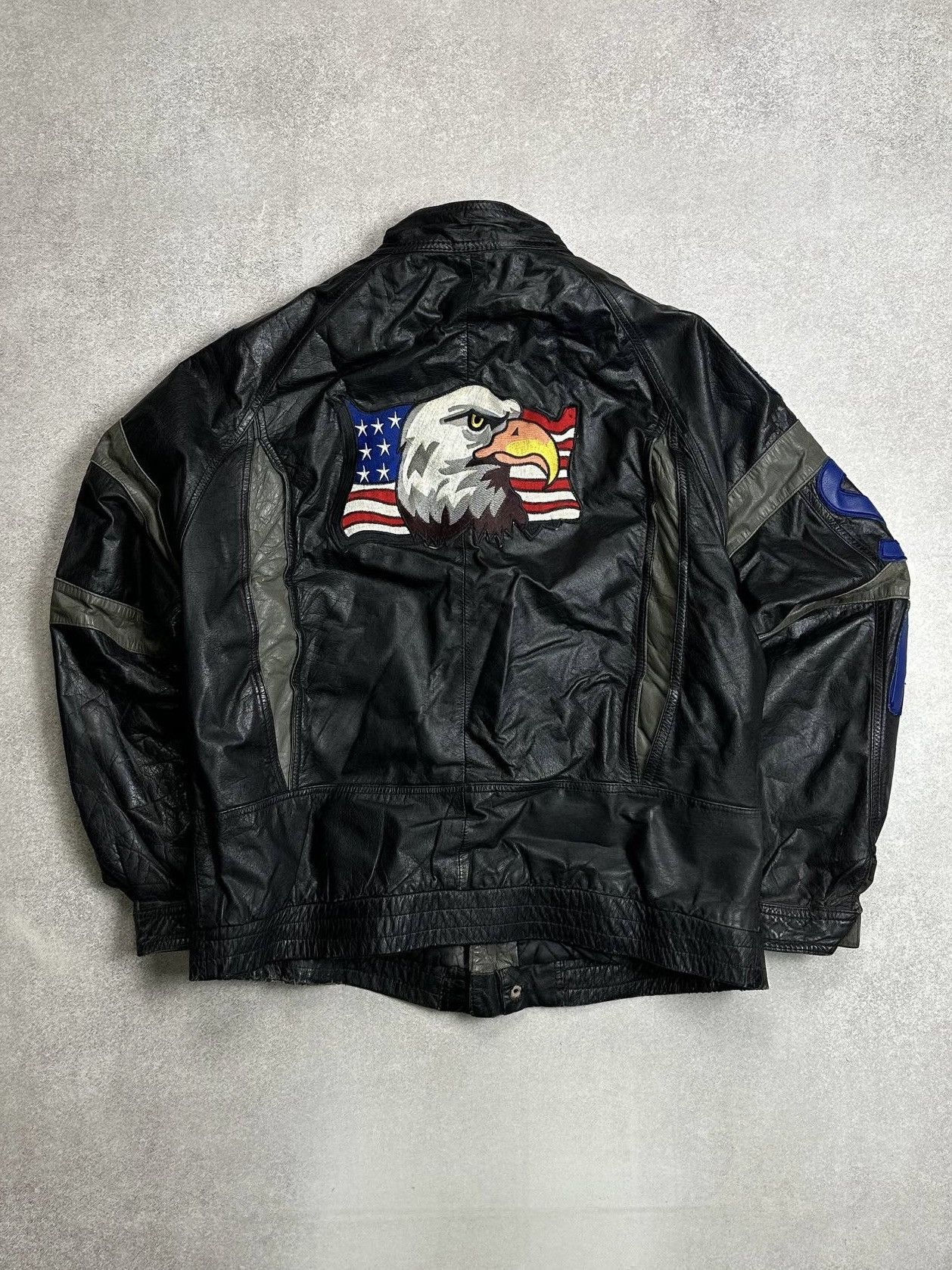 Genuine Leather Vintage 90s San Francisco Police Genuine Leather Moto Jacket Size US M / EU 48-50 / 2 - 4 Thumbnail