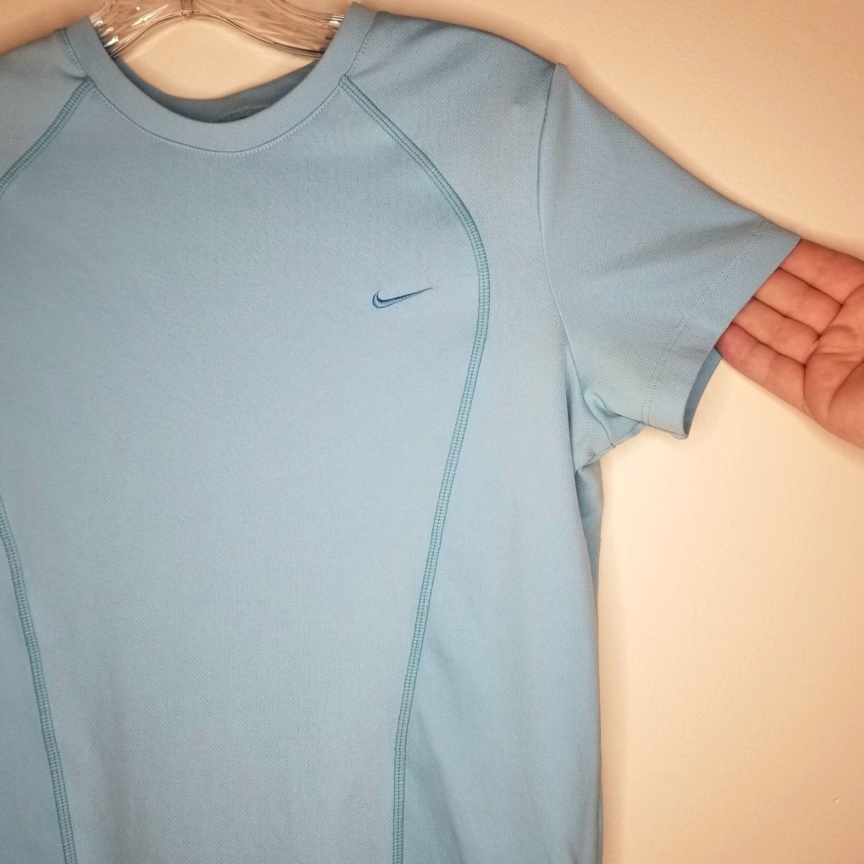 Nike Nike Women's Blue Short Sleeve Activewear T-Shirt Size M Women Sports Workout Top Size M / US 6-8 / IT 42-44 - 2 Thumbnail