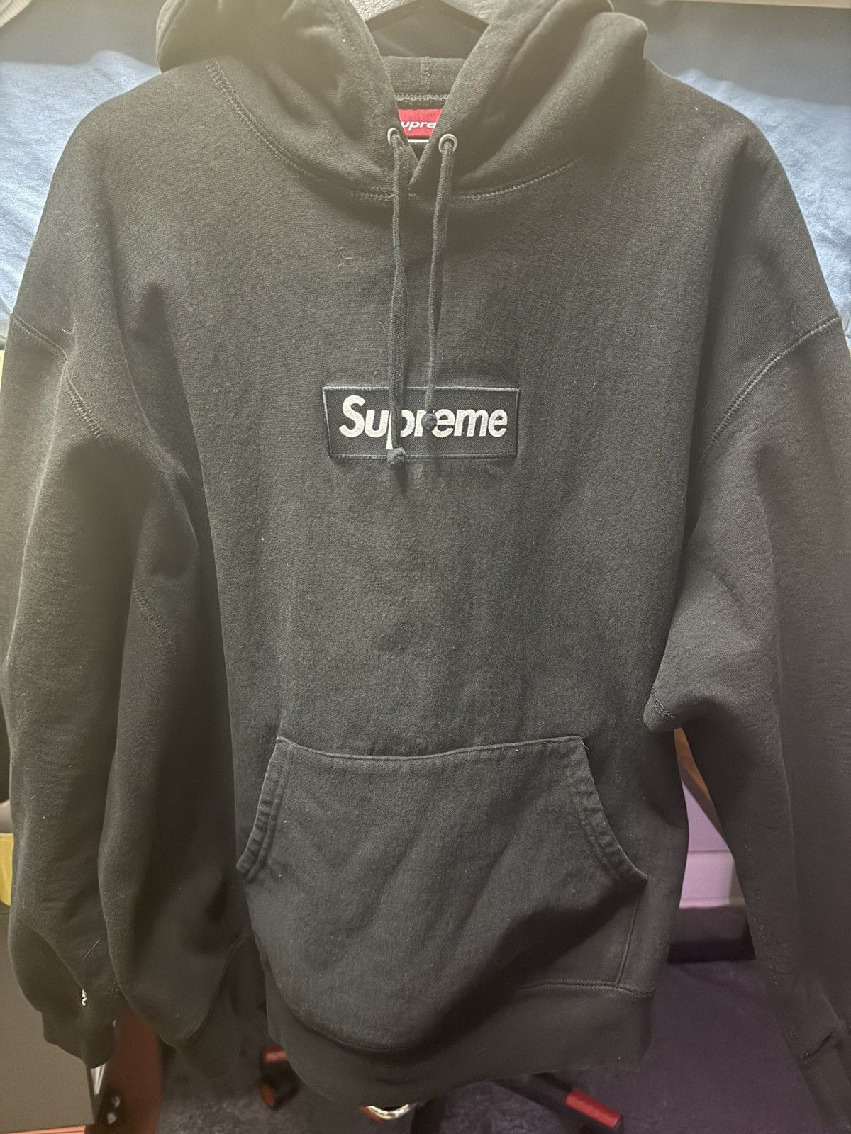 Supreme fw25 black box logo hoodie (XL) Size US XL / EU 56 / 4 - 1 Thumbnail