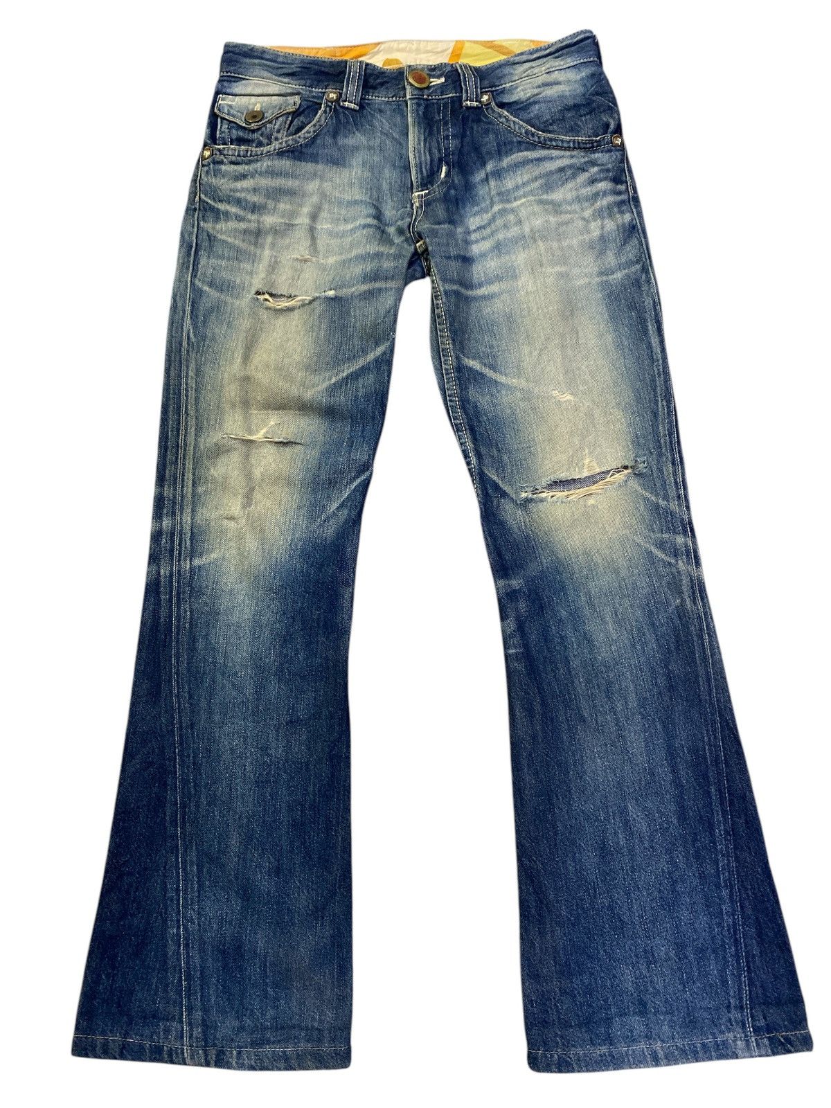 Edwin × If Six Was Nine Vintage Edwin Blue Trip Flared Denim Size US 33 - 9 Thumbnail