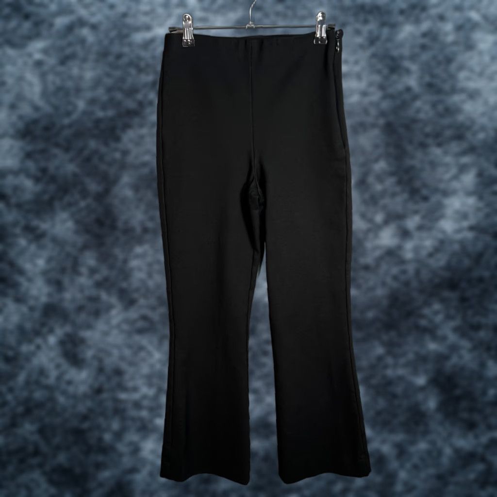 high waisted dress pants zara Zara Women's High Rise Button Accent Center Seam Stretch Dress Pants main image 0