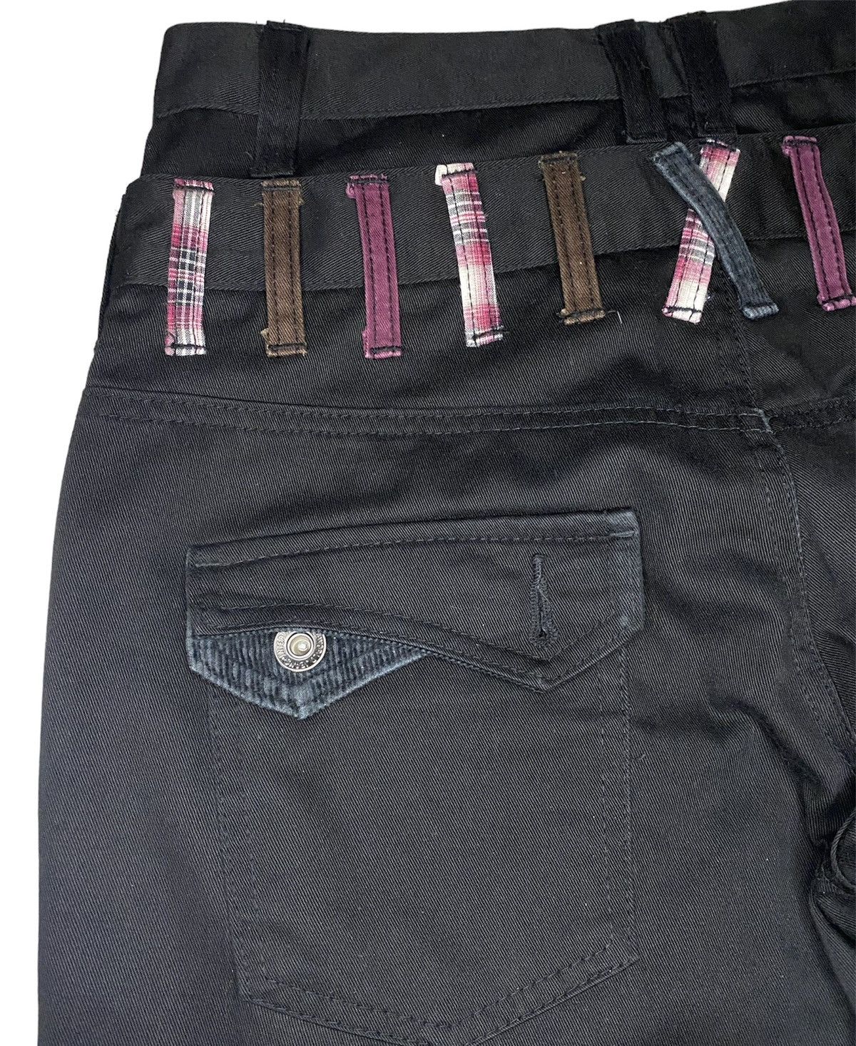 Hysteric Glamour Japanese Nylaus Explosion Double Waist Pant Super Black Size US 29 - 6 Thumbnail