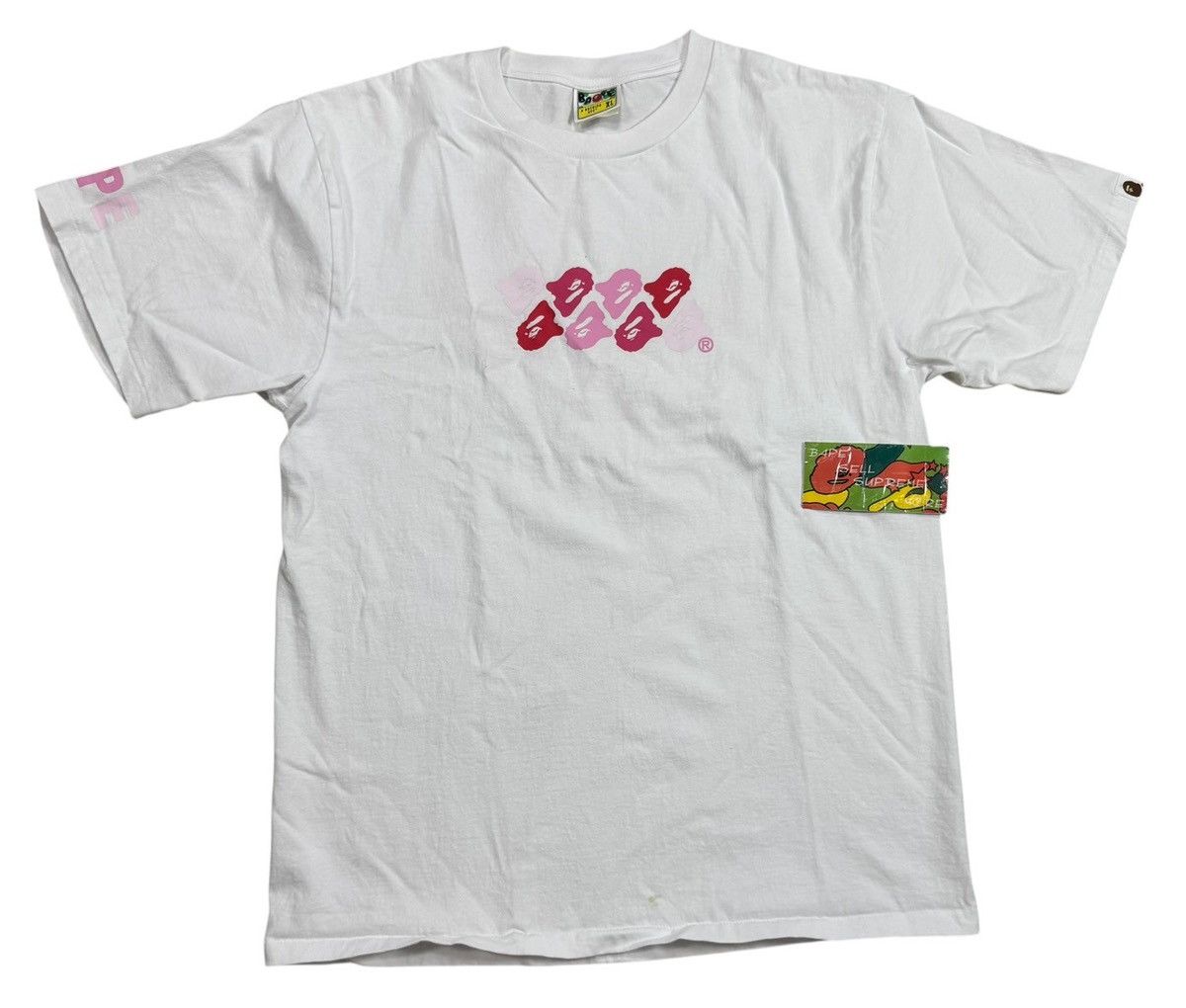 Bape BAPE APE head pink camo TEE Size US XL / EU 56 / 4 - 1 Thumbnail