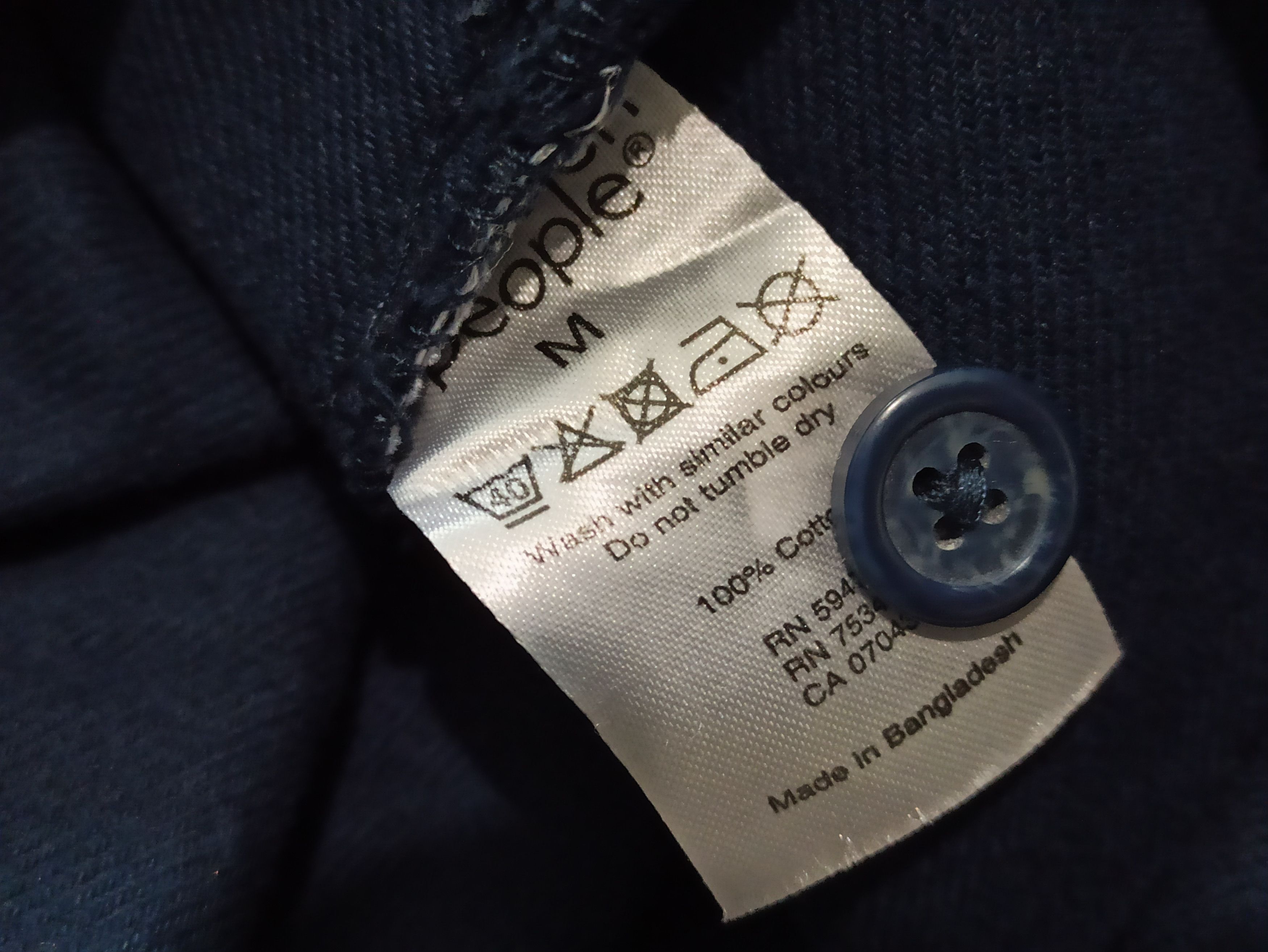 Common People Common People Navy Cotton Zip Up Utility Overshirt Jacket Size US M / EU 48-50 / 2 - 4 Thumbnail