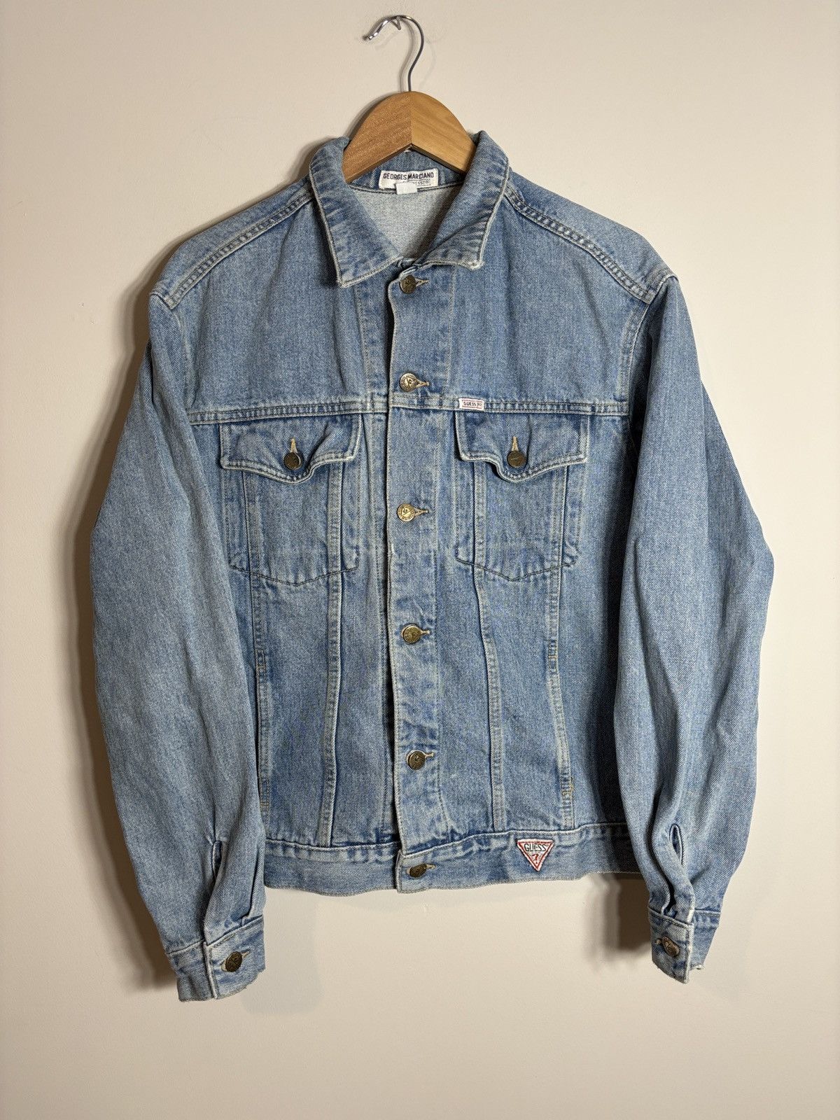 Guess Vintage Guess Georges Marciano Denim Jacket 90s USA XL Size US XL / EU 56 / 4 - 1 Thumbnail