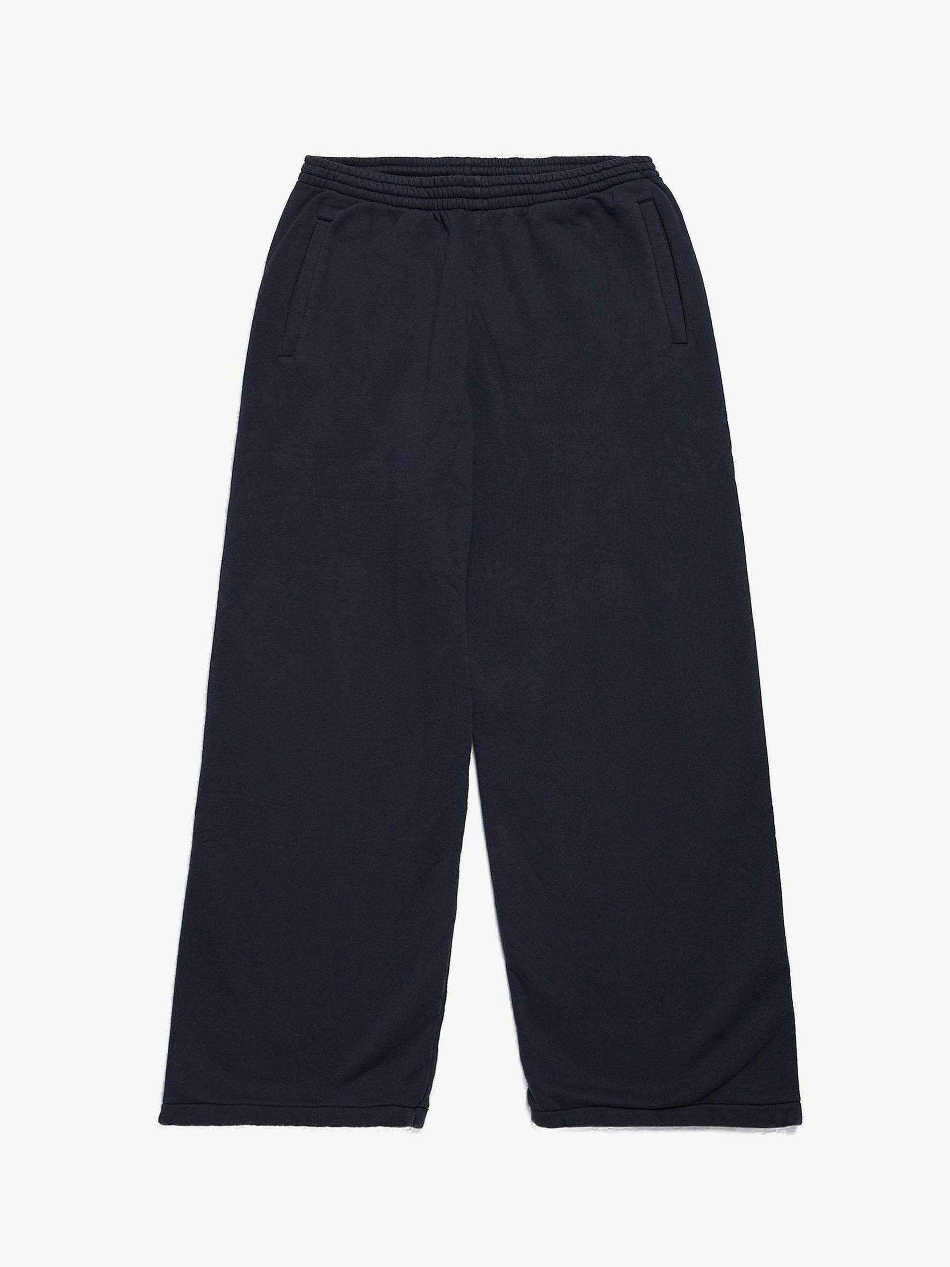 image of Yeezy Season Navy Double Layered Wide Sweatpants, Men's (Size 34)