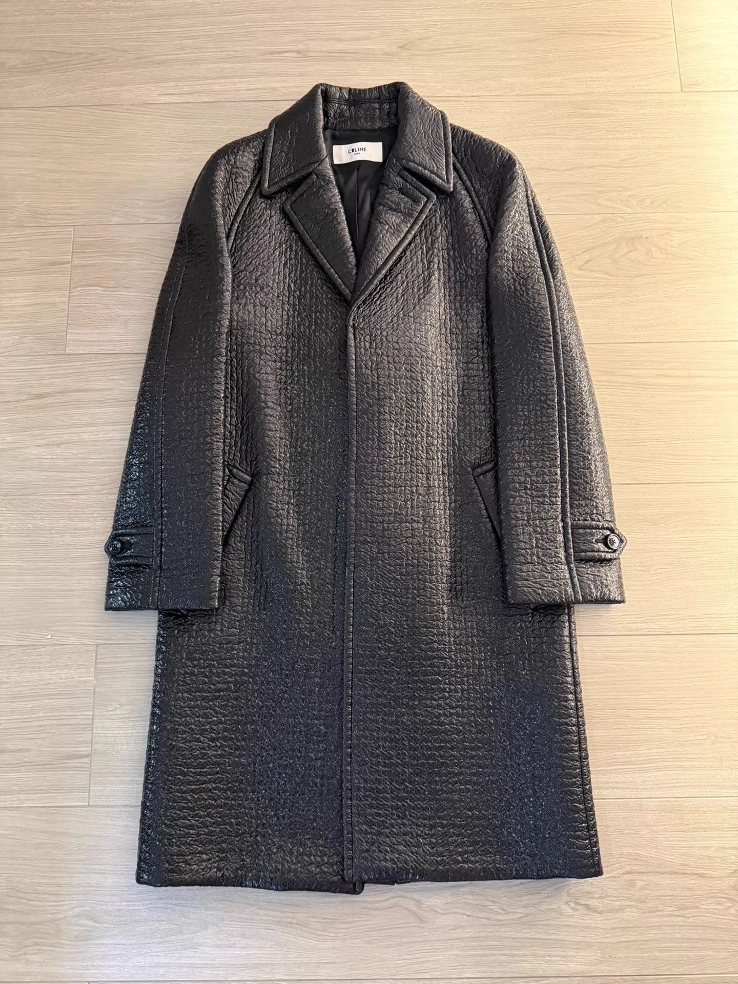 Celine Celine by Hedi Slimane Debut Wool Membrane Overcoat 44 Size US S / EU 44-46 / 1 - 1 Thumbnail
