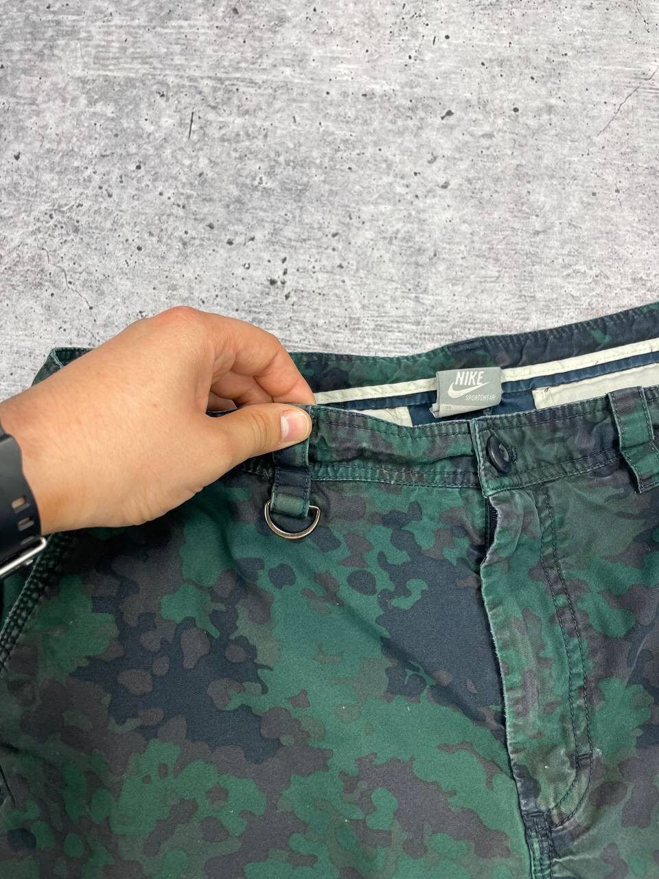 Nike Vintage Nike 90’s Y2K Style Drill Military Cargo Shorts Size US 34 / EU 50 - 11 Thumbnail