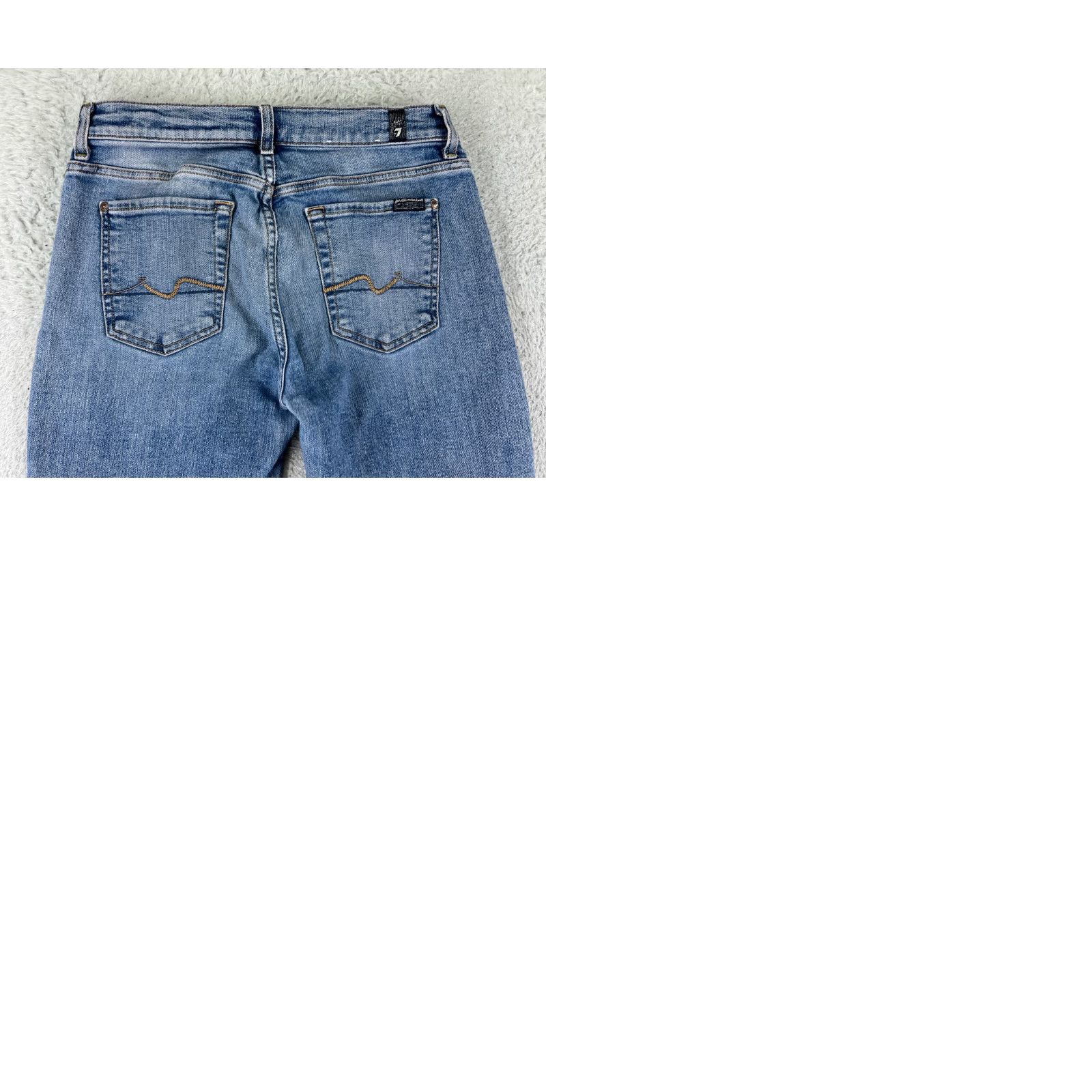 7 For All Mankind 7 For All Mankind Jeans Women 25 Blue Denim Josefina Skinny Button Fly Shirt? Size 26" / US 2 / IT 38 - 10 Thumbnail