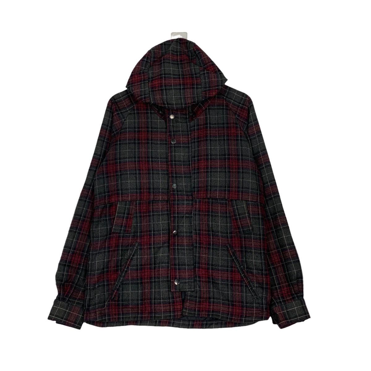 Japanese Brand PIRATES Tartan Checked Plaid Hoodie Jacket #0074-C5 Size US M / EU 48-50 / 2 - 1 Thumbnail