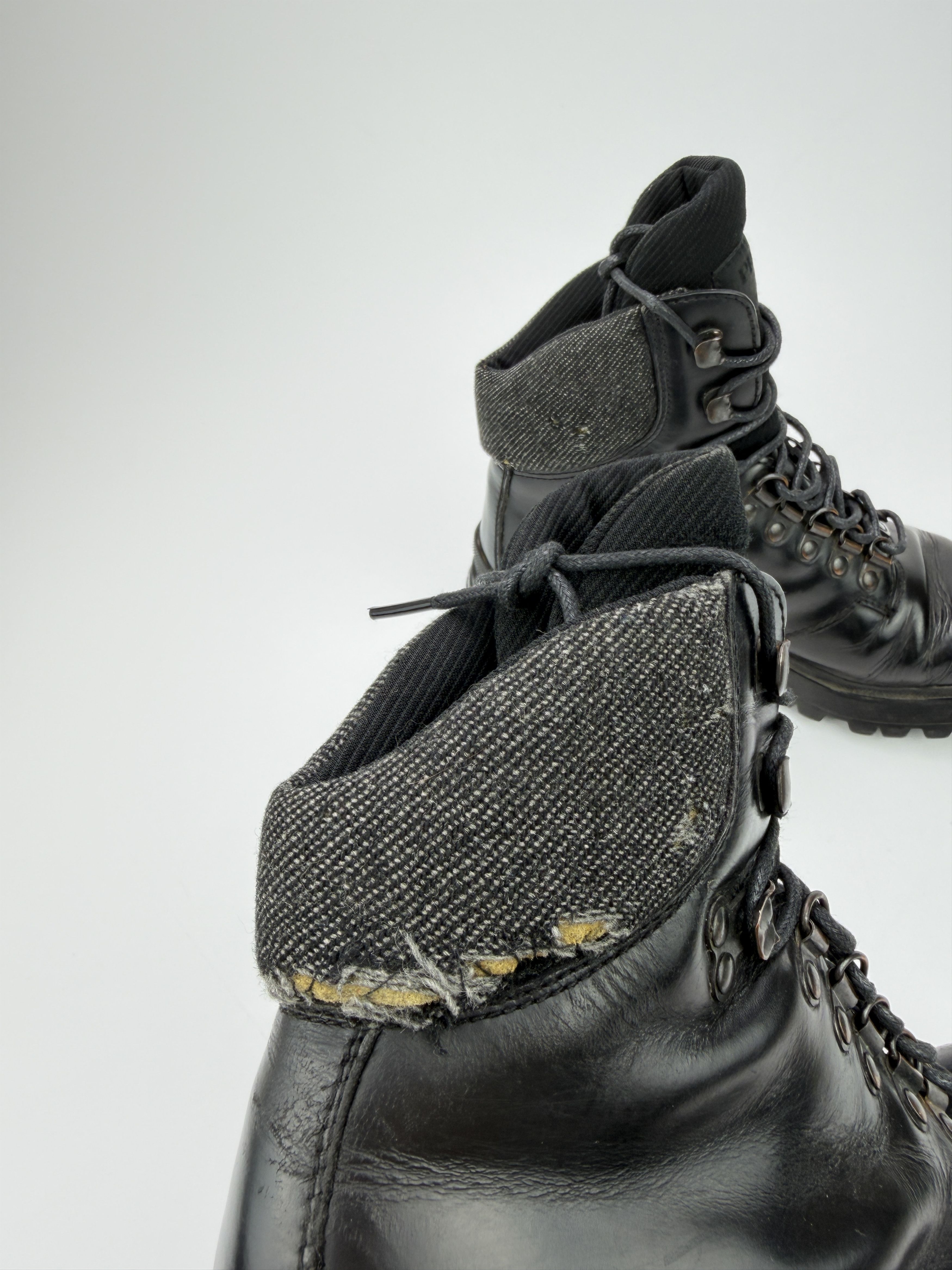 Prada Vintage Prada Vibram Heavy Leather Military Ankle Boots Size US 6 / IT 36 - 19 Thumbnail