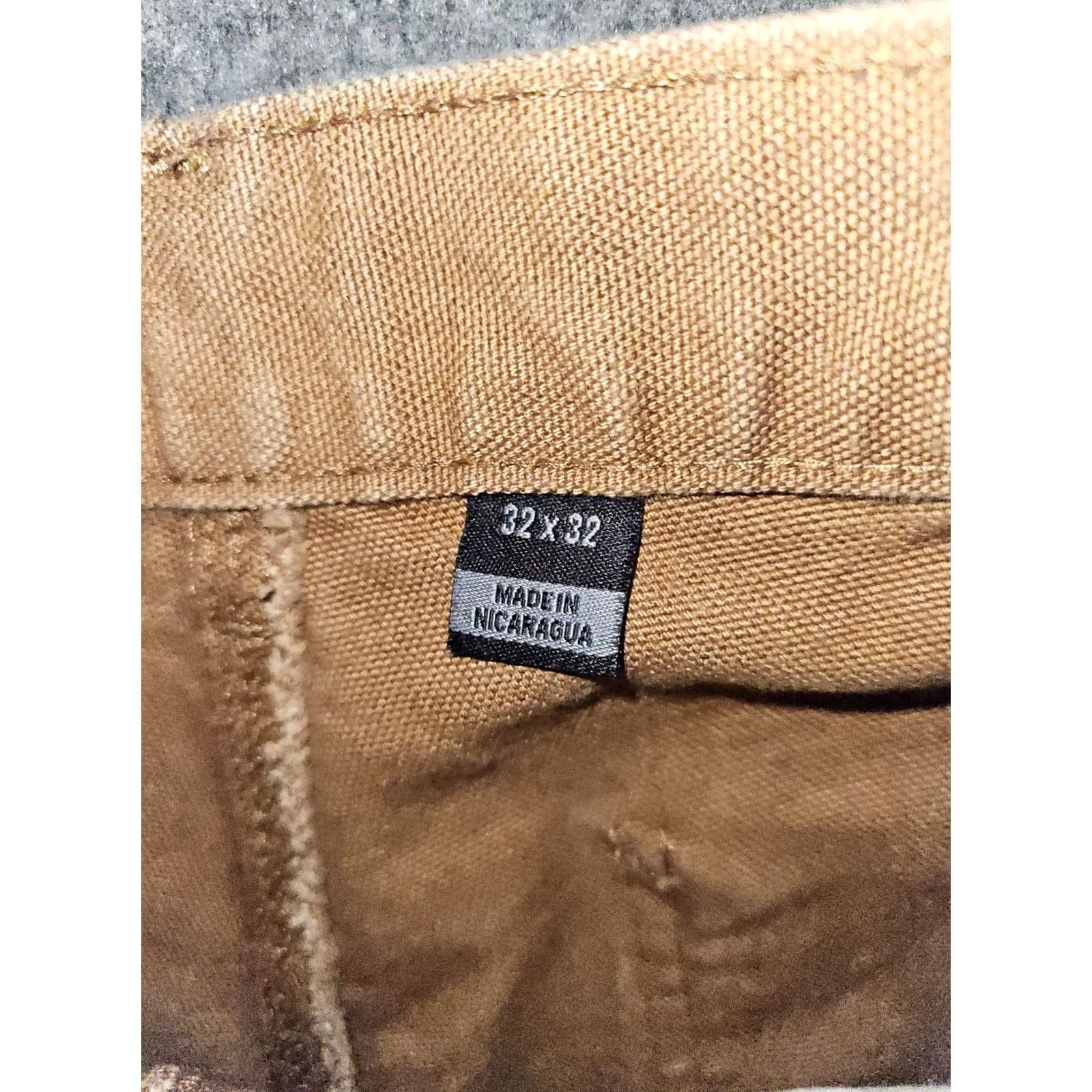 Carhartt Carhartt Jeans Caprpenter Canvas Brown High Rise 32x32 Men's Regular 31in Inseam Logo Workwear Relaxed Straight Shirt? Size US 32 / EU 48 - 2 Thumbnail