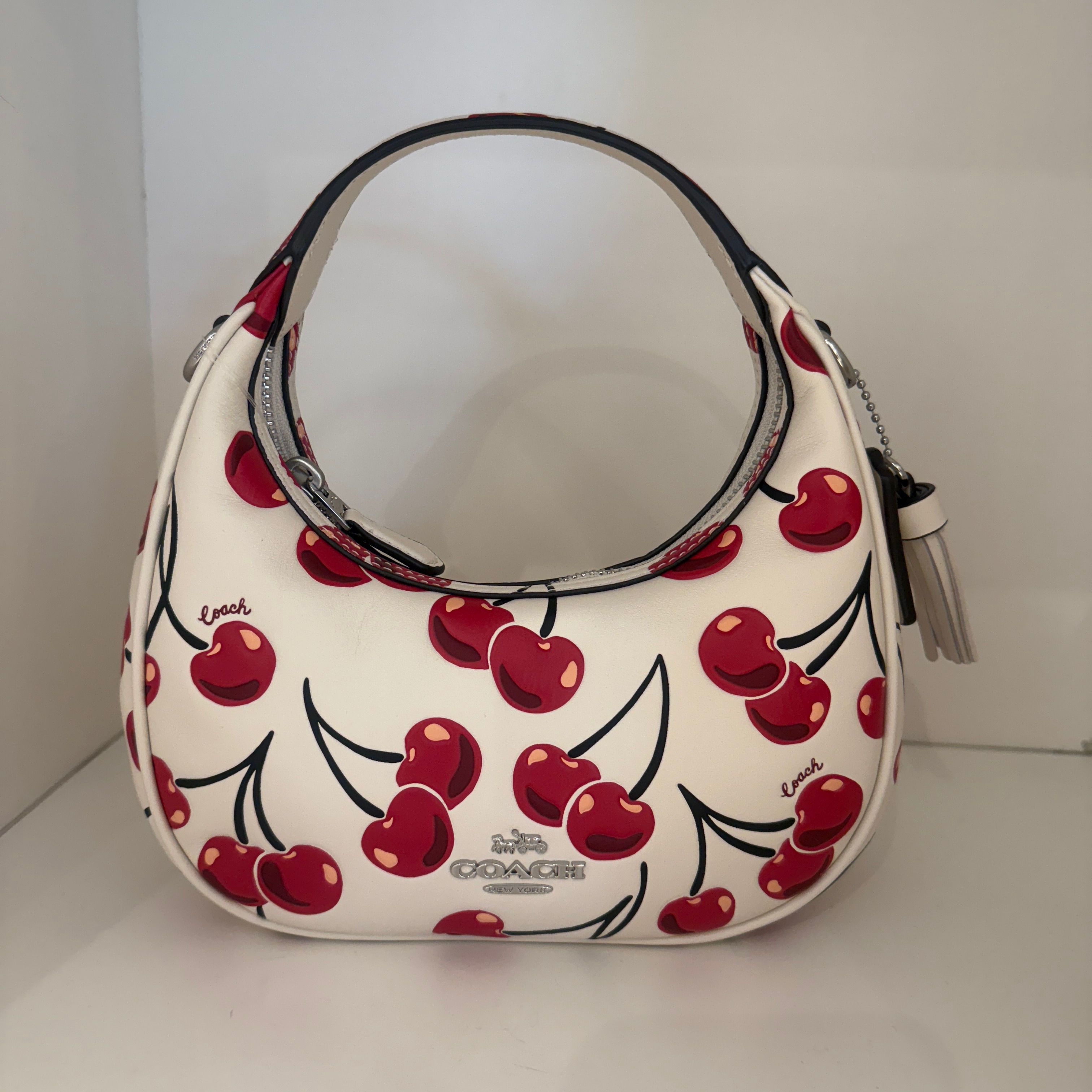 coach Carmen Mini Crossbody Bag With Cherry Print cy711