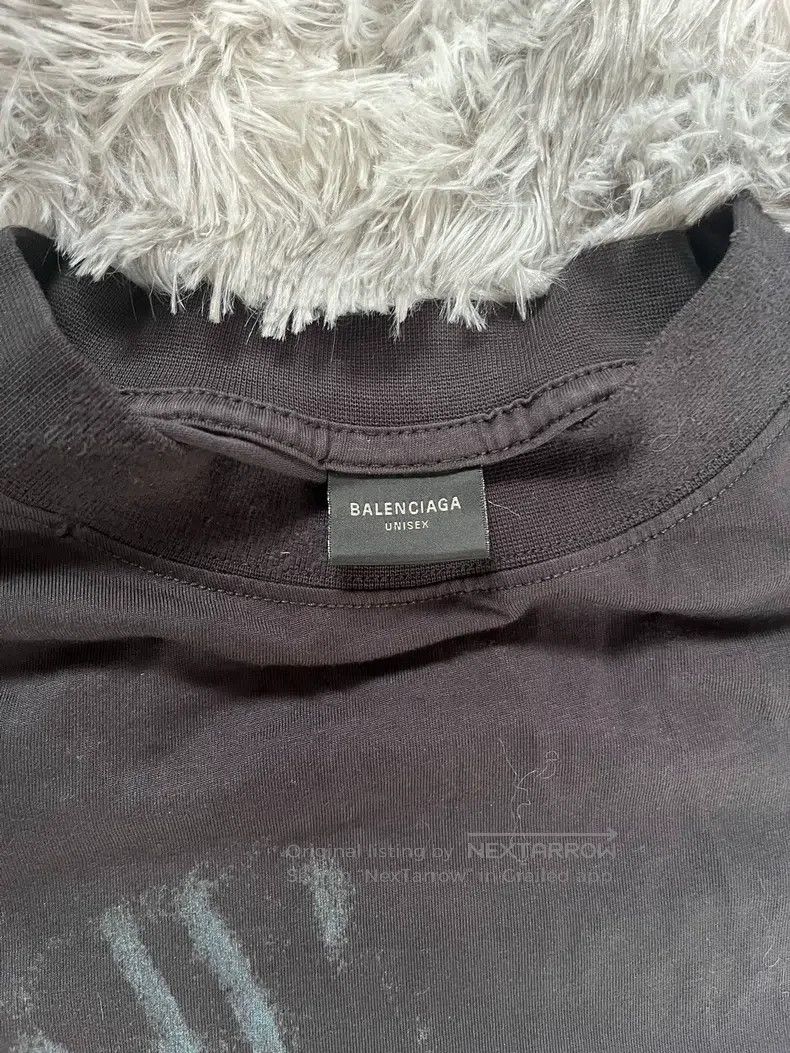 Balenciaga Balenciaga Faded Round Neck Printed Short-Sleeve Size US M / EU 48-50 / 2 - 3 Thumbnail