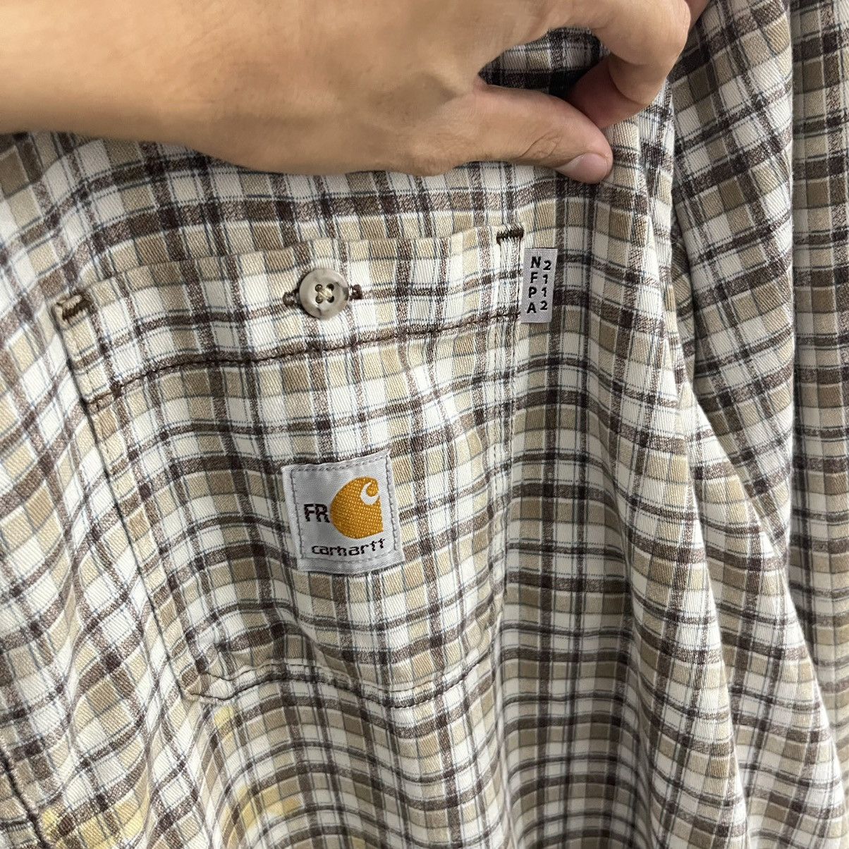 Carhartt Carhartt Fall 2015 Flame Resistance Fabric Shirt Size US XXL / EU 58 / 5 - 9 Thumbnail