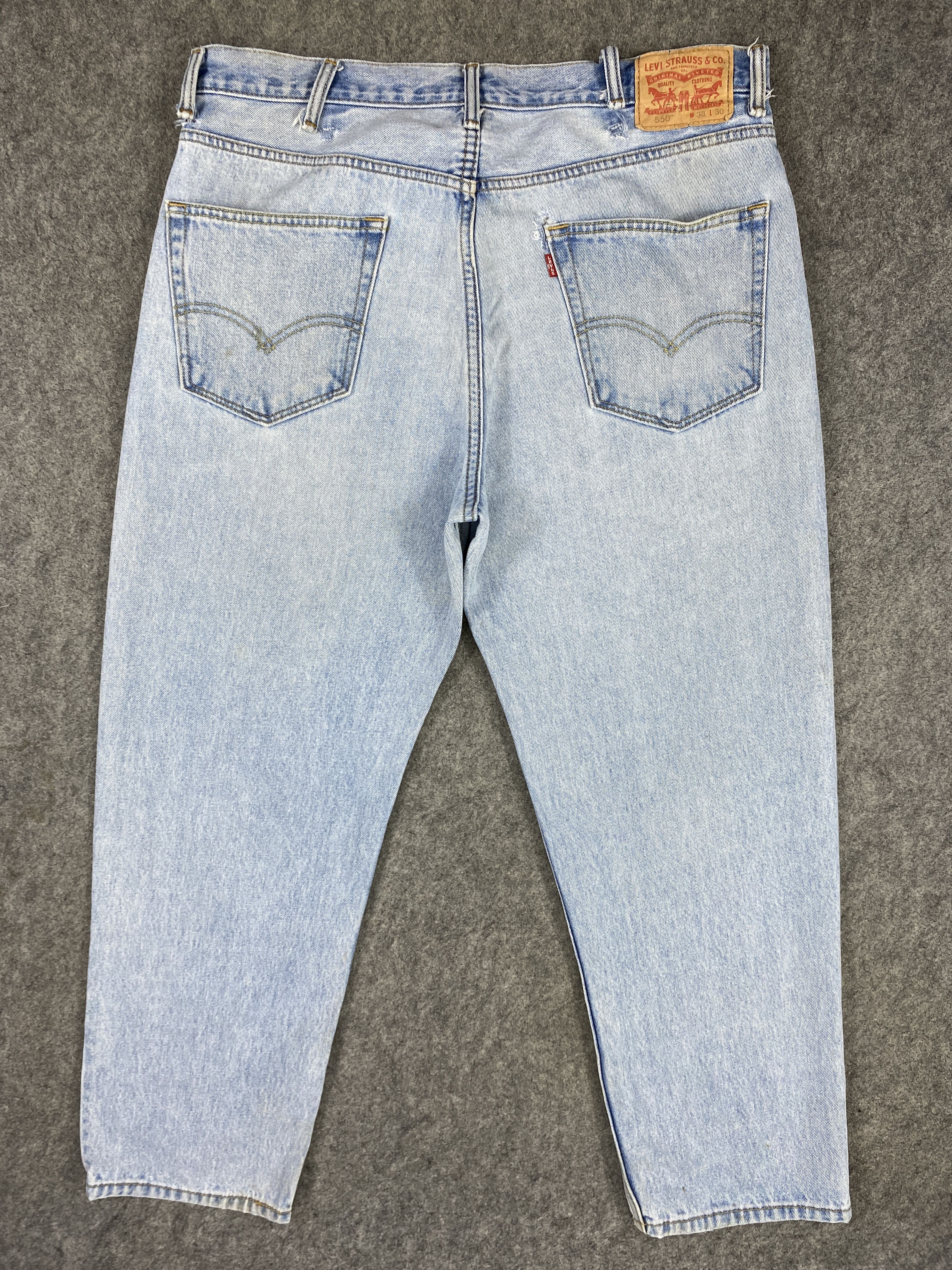 Japanese Brand Light Blue Wash Vintage Levi's 550 38x37.5 Denim -JN2062 Size US 38 / EU 54 - 2 Thumbnail