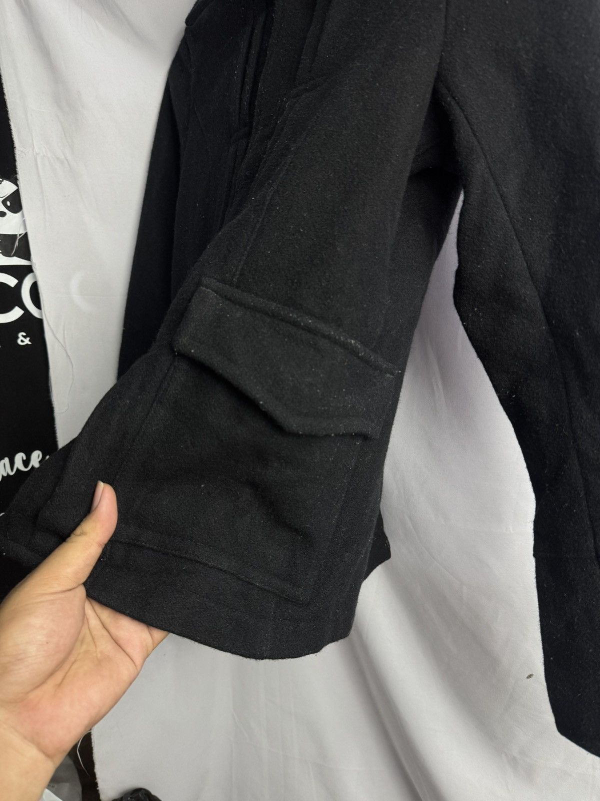 ADAM ET ROPE × Japanese Brand × Yohji Yamamoto Japanese Wool Outer Jacket Size US S / EU 44-46 / 1 - 4 Thumbnail