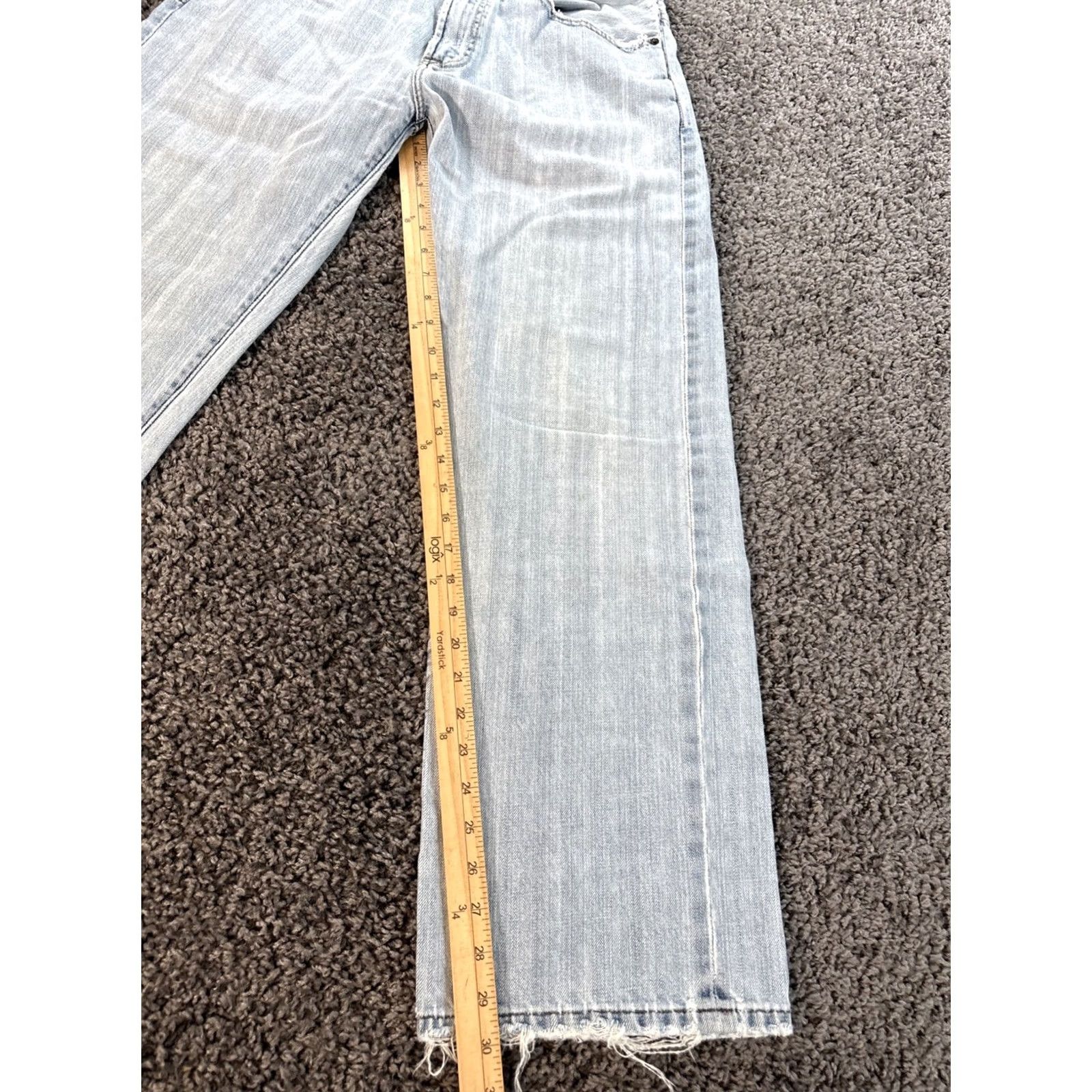 Old Navy VINTAGE Old Navy Jeans Men 34x30 Loose Fit Light Wash Distressed Pockets Denim 90s Wide-Leg Baggy Size US 34 / EU 50 - 2 Thumbnail