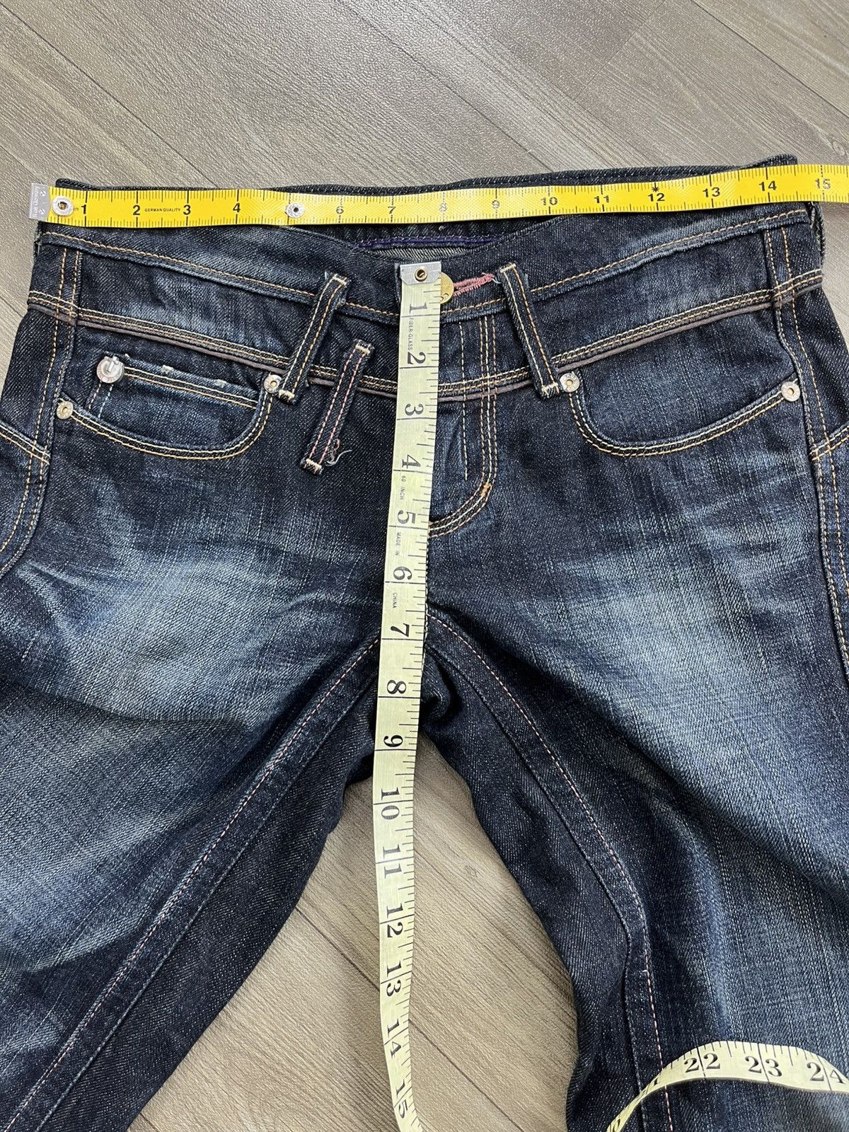Japanese Brand Y2K Something Edwin Faded Bootcut Flared Jeans Lgb Style Size US 27 - 17 Thumbnail