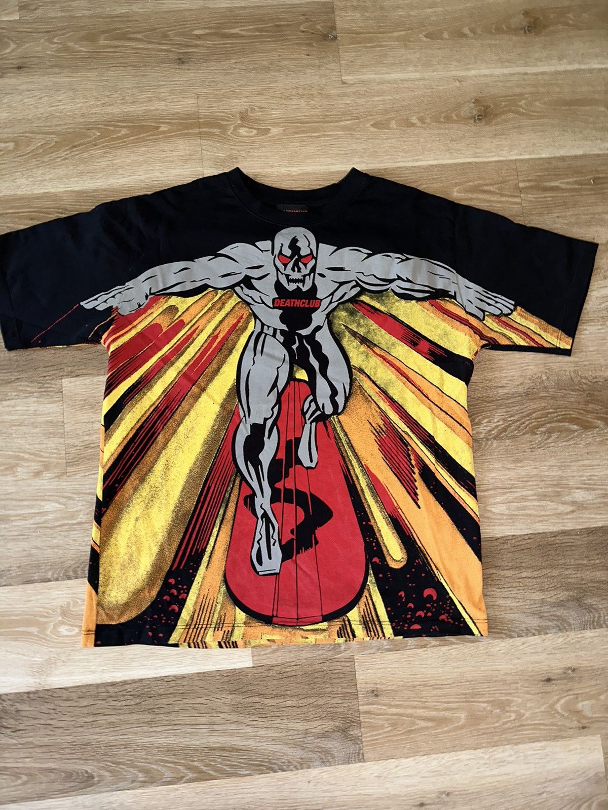 Death Club × Marvel Comics × Streetwear Full print Silver