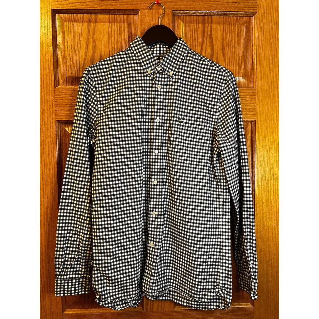 Lacoste Lacoste Black Checker shirt Size US S / EU 44-46 / 1 - 1 Thumbnail