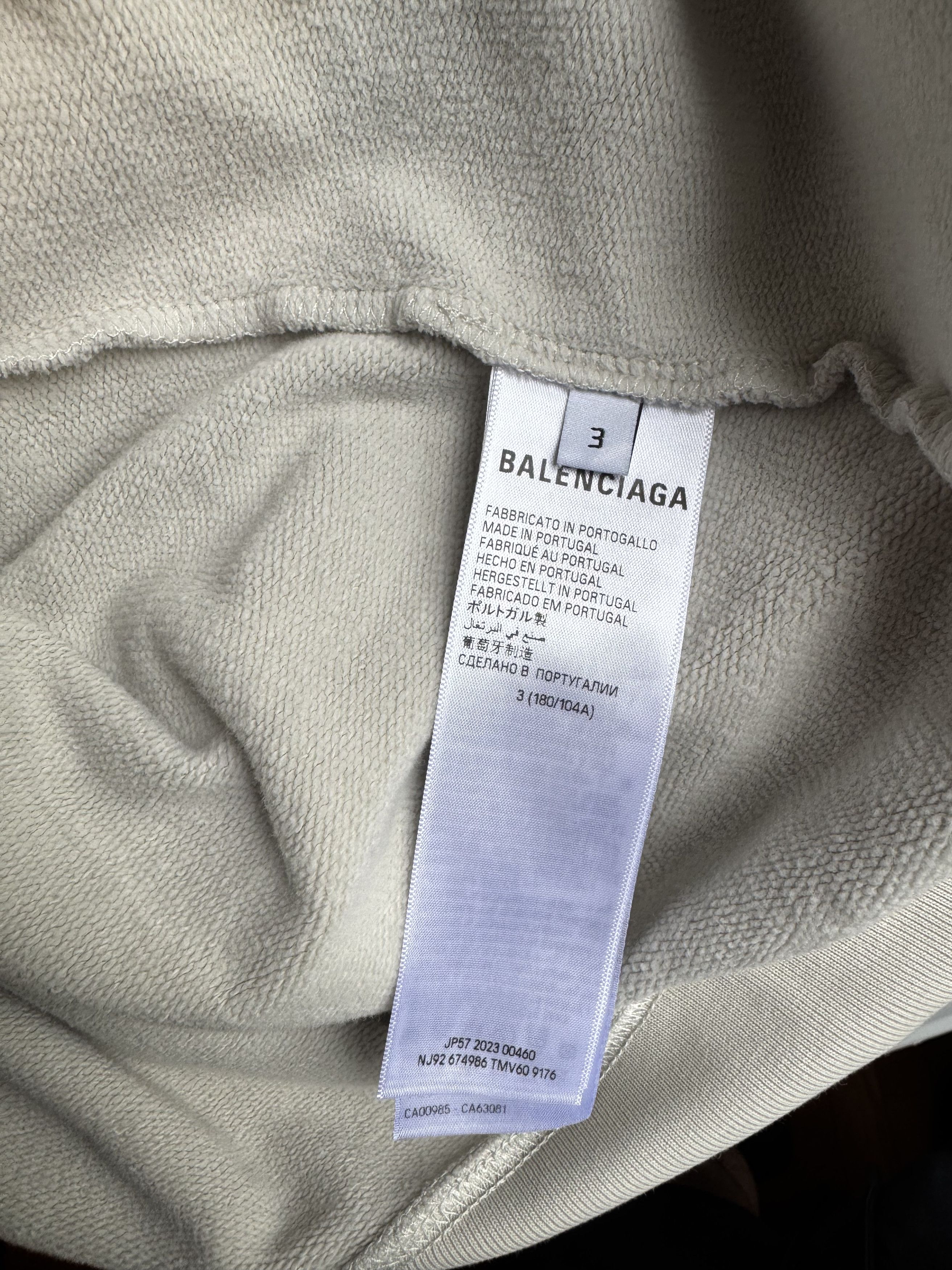 Balenciaga Balenciaga Wide Fit Miami Hoodie 'Shell White' Size US L / EU 52-54 / 3 - 5 Thumbnail