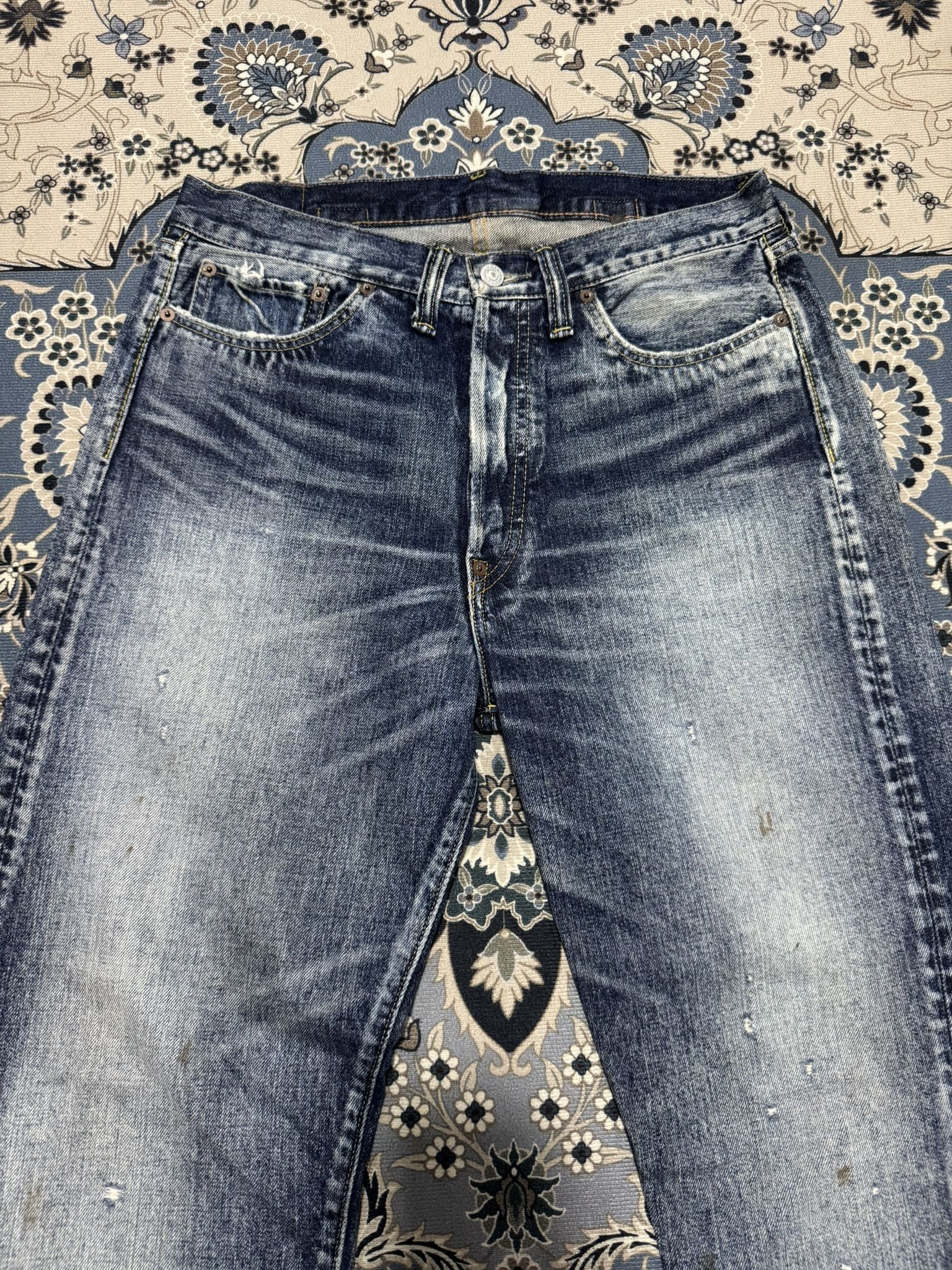 Japanese Brand × Vintage Vintage Japanese Brand RNA Buckle Back Buttonfly Jeans 501XX Size US 32 / EU 48 - 2 Thumbnail