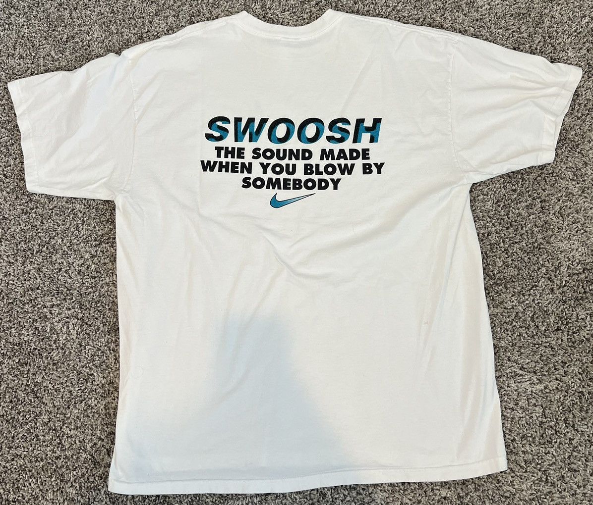 Nike Vintage 90s Essential Baggy Nike Center Swoosh Shirt Size XL Size US XL / EU 56 / 4 - 1 Thumbnail