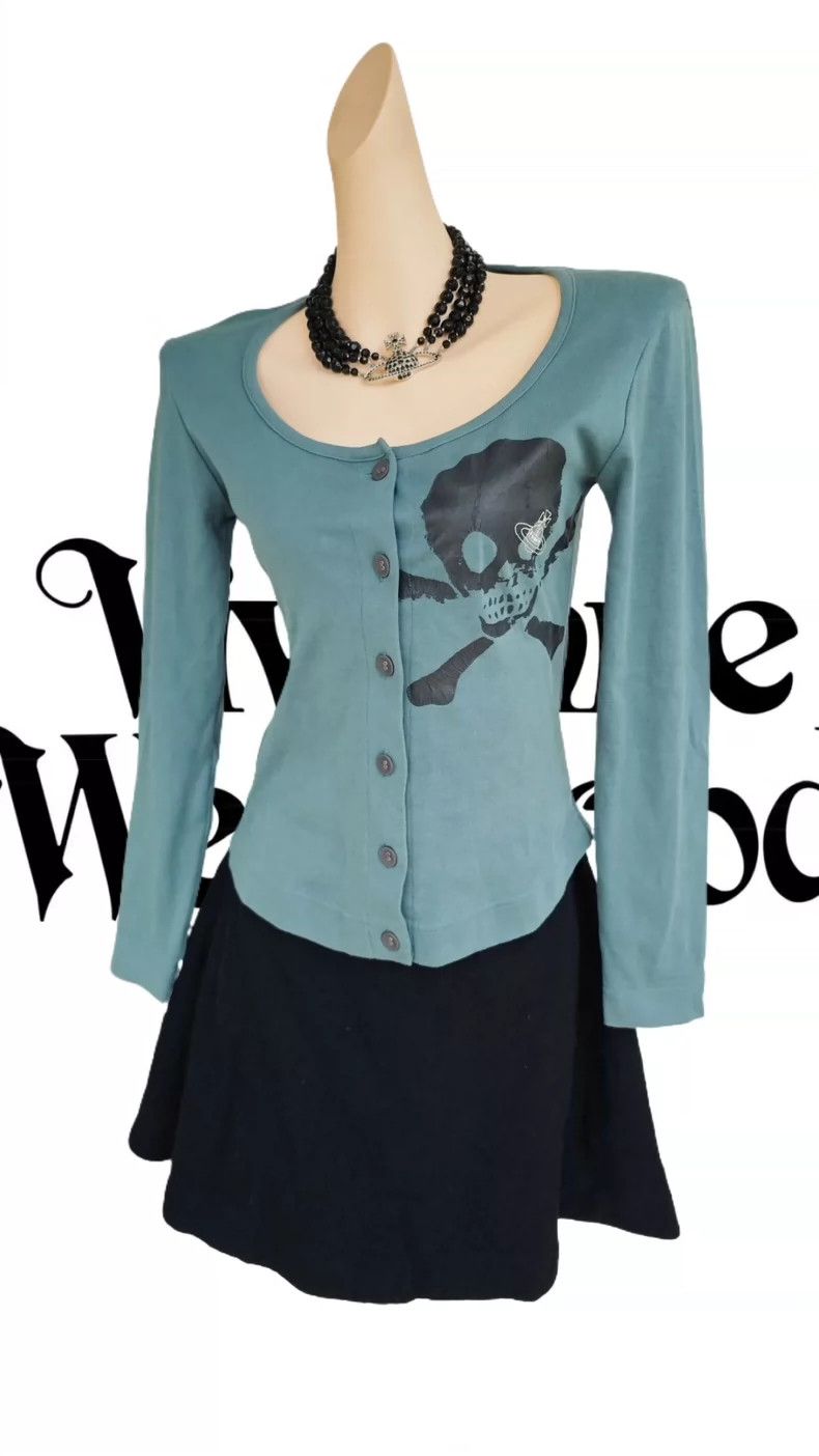 Vivienne Westwood Vivienne Westwood Green Skull T-shirt Size M / US 6-8 / IT 42-44 - 2 Thumbnail