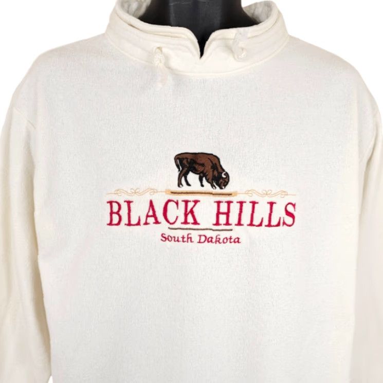 Vintage VINTAGE Black Hills South Dakota Sweatshirt Mens Size Medium White 80s USAESY Shirt? Size US M / EU 48-50 / 2 - 2 Thumbnail