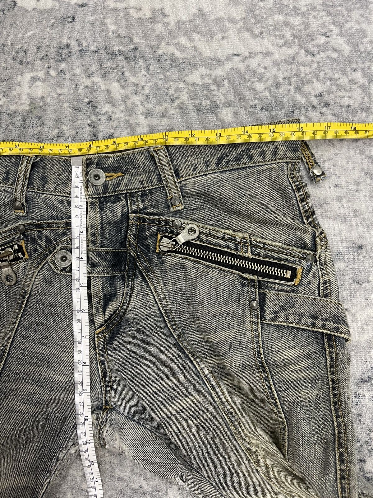 JACKROSE Jack Rose Sick Distressed Flare Jeans s6 Size US 31 - 19 Thumbnail